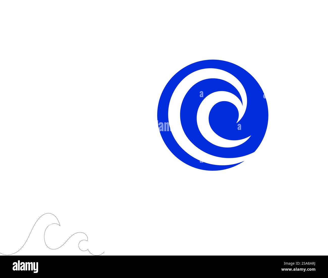 Sea Wave Logo Vektor Business Element und Symbol Stock Vektor