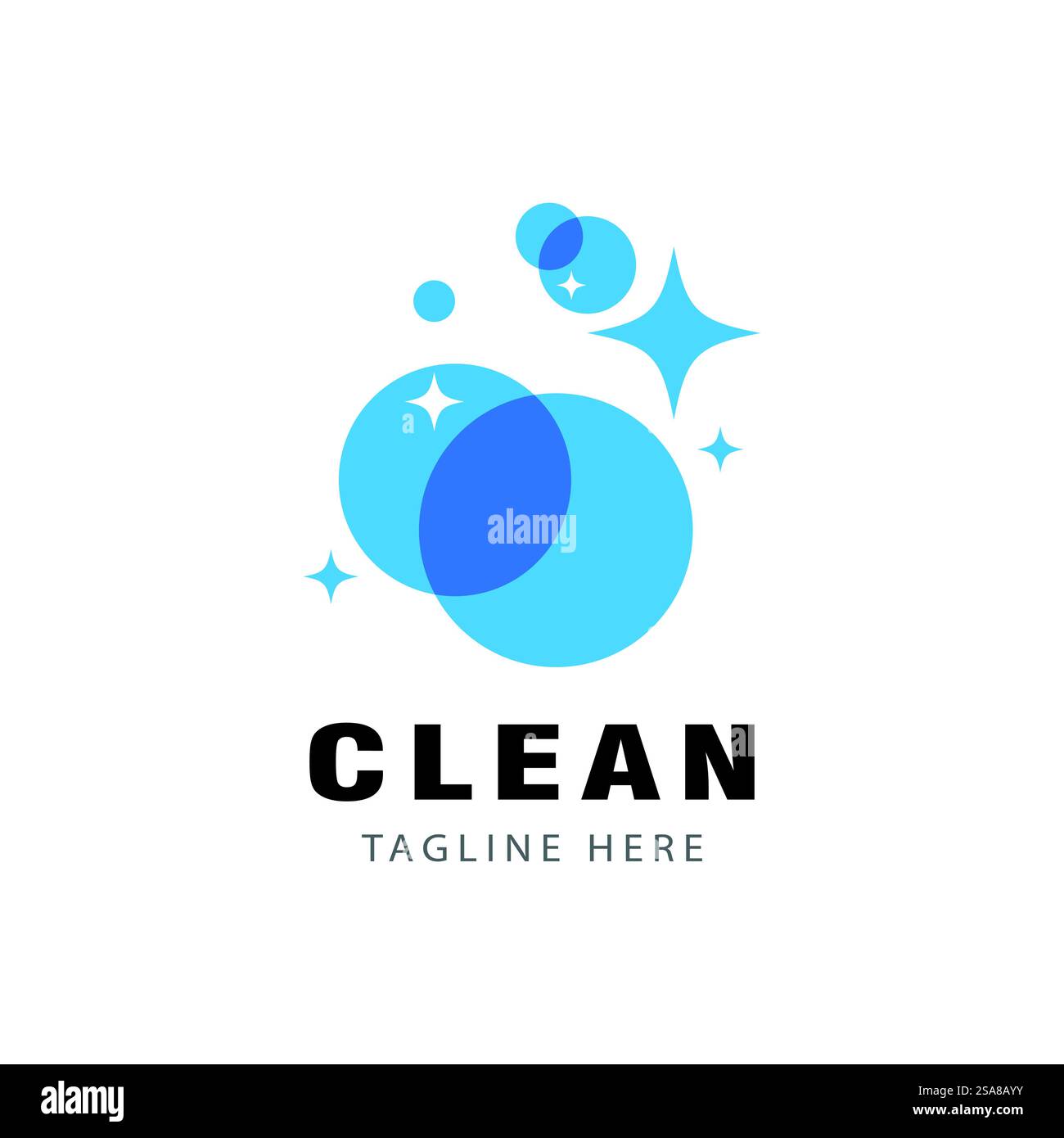 Cleaning Logo Template Vector Symbol Natur Stock Vektor