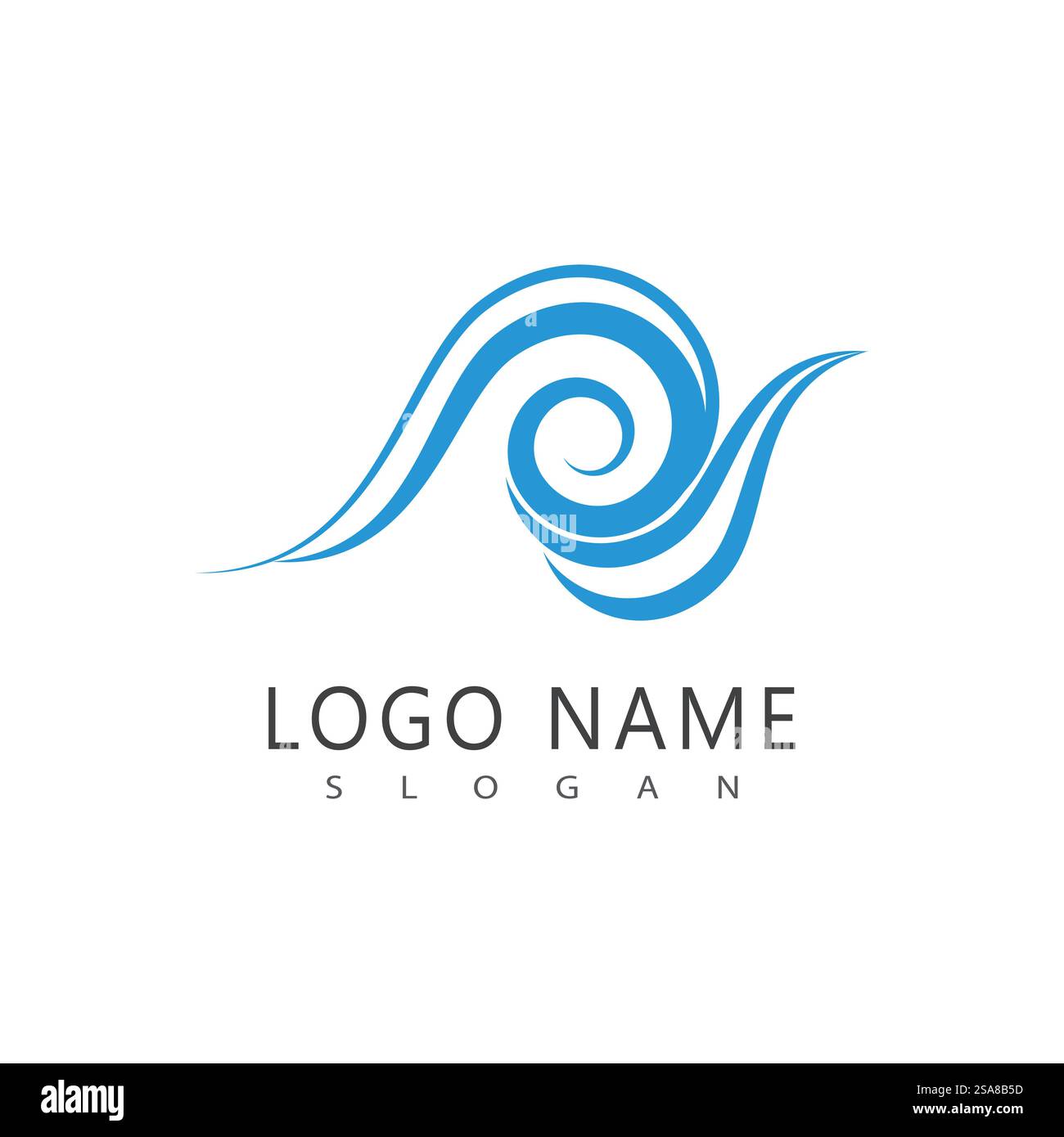 Sea Wave Logo Vektor Business Element und Symbol Stock Vektor