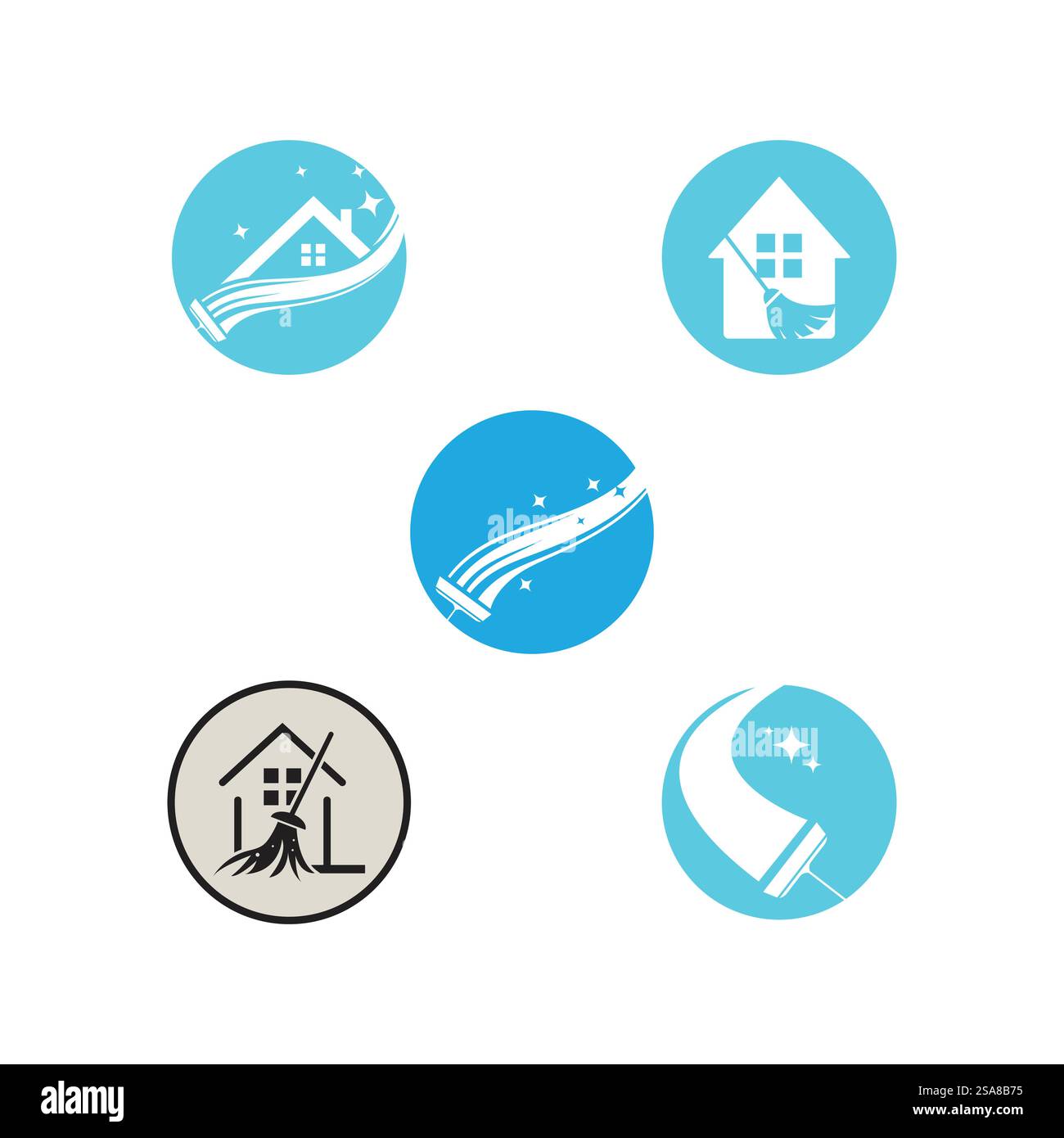 Cleaning Logo Template Vector Symbol Natur Stock Vektor