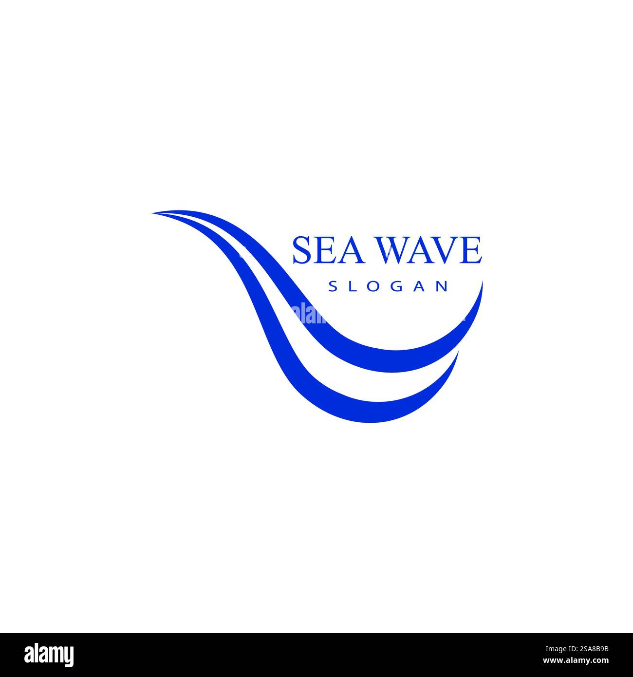 Sea Wave Logo Vektor Business Element und Symbol Stock Vektor