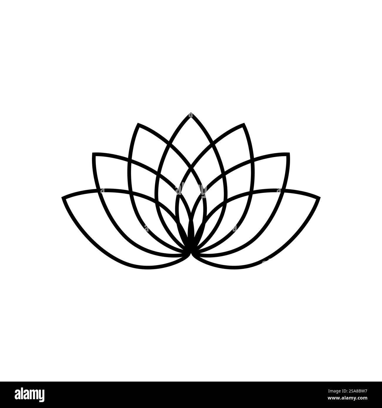 Lotus Logos Vektorvorlage Symbolelementart Stock Vektor