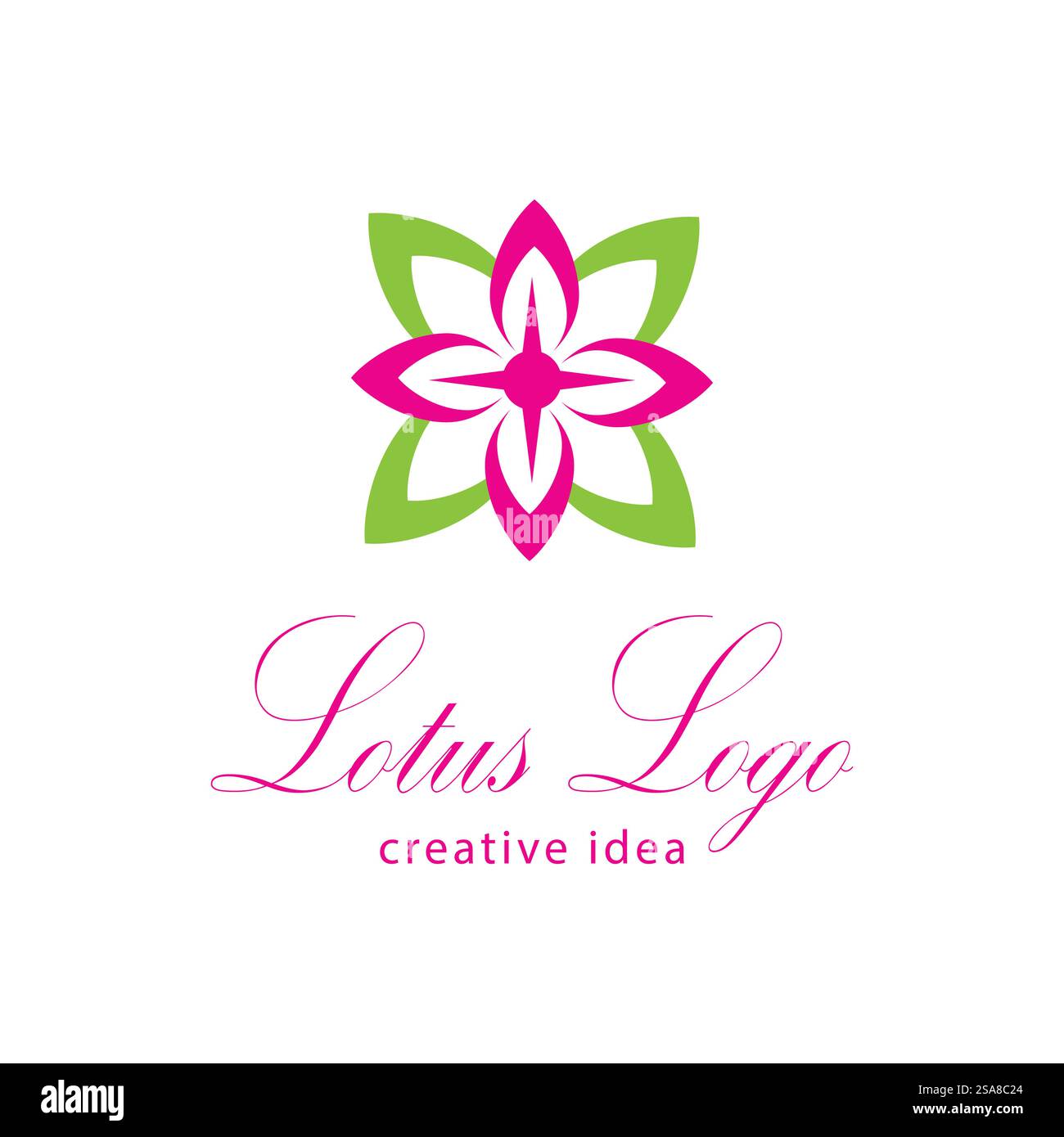 Lotus Logos Vektorvorlage Symbolelementart Stock Vektor