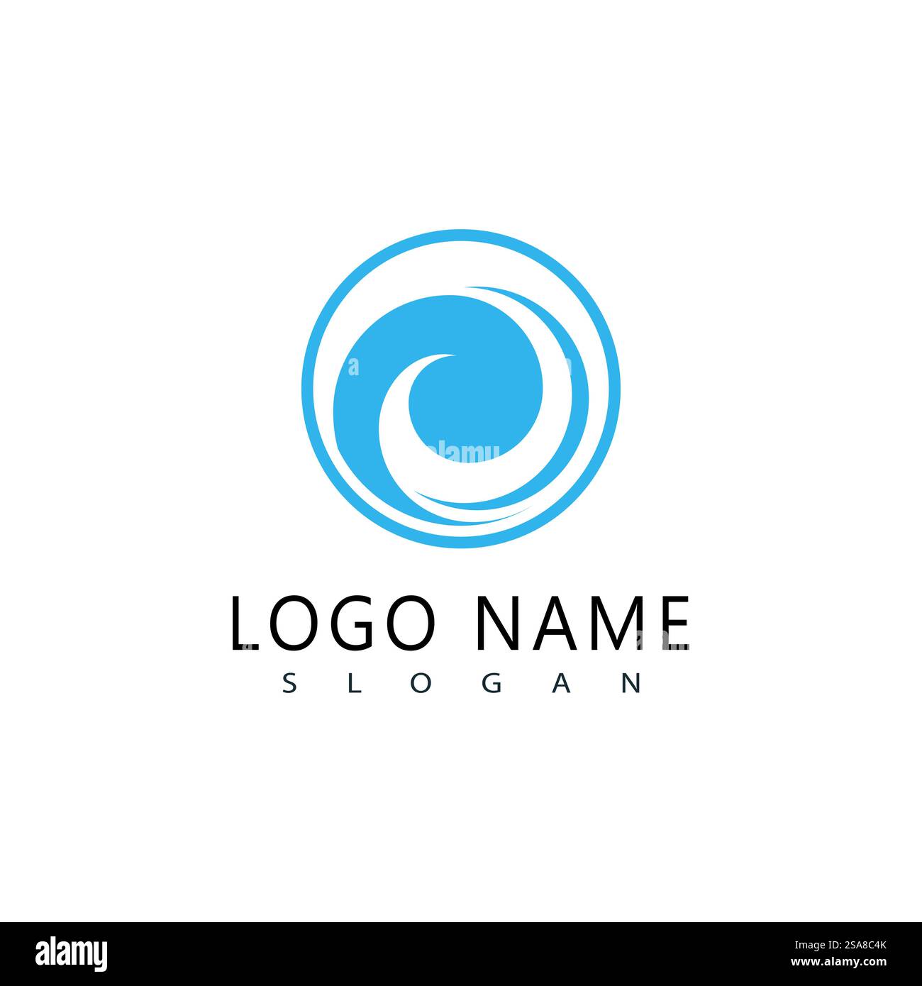 Sea Wave Logo Vektor Business Element und Symbol Stock Vektor