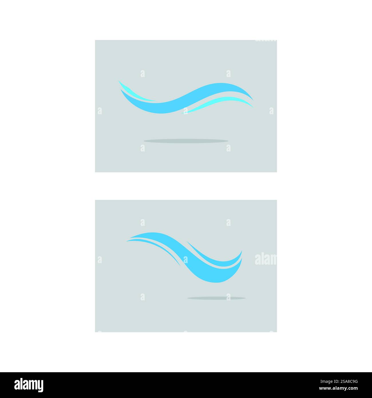 Sea Wave Logo Vektor Business Element und Symbol Stock Vektor