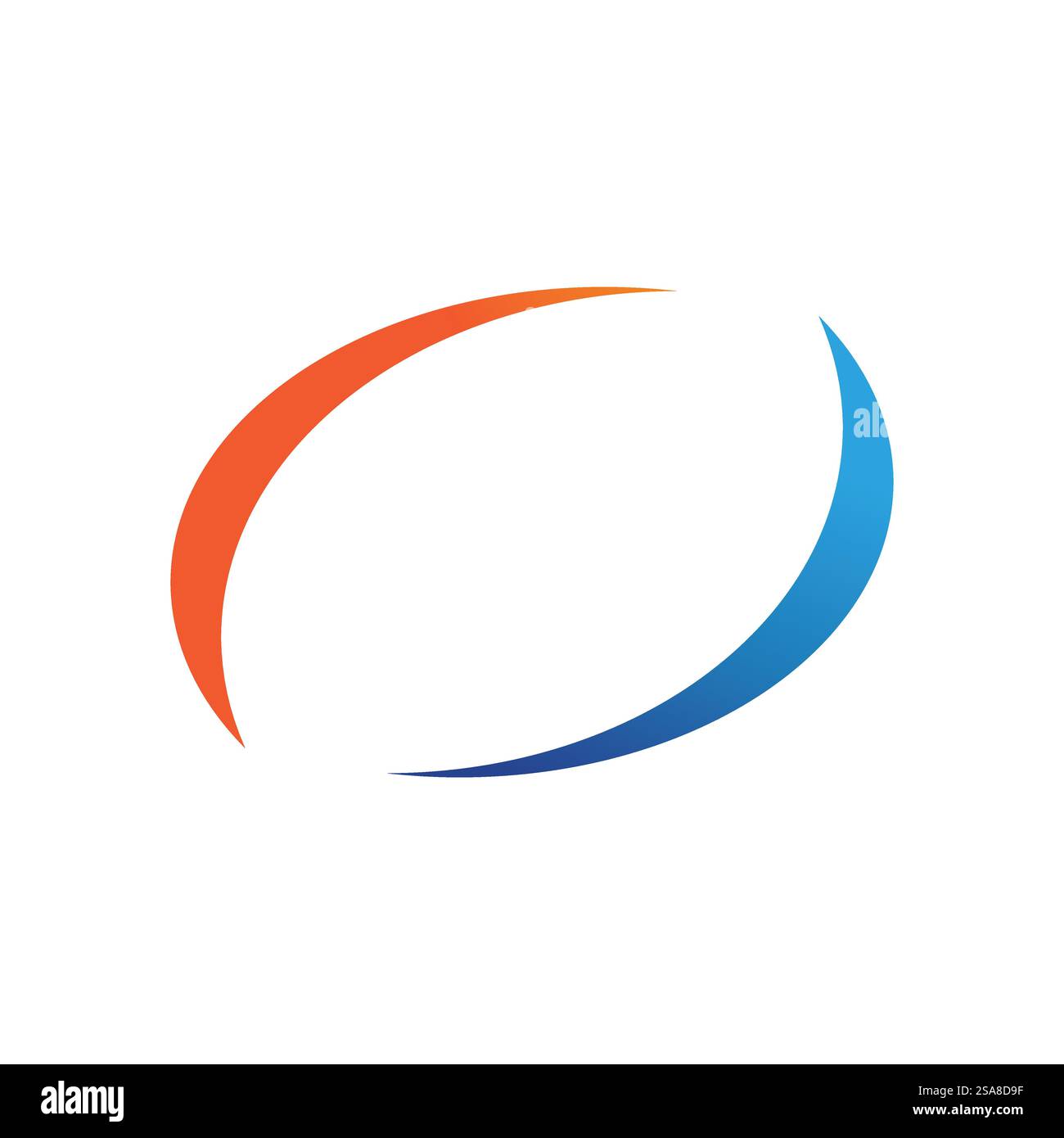 Design von Symbol-Elementen für die Vektorvorlage des Kreislogos Stock Vektor