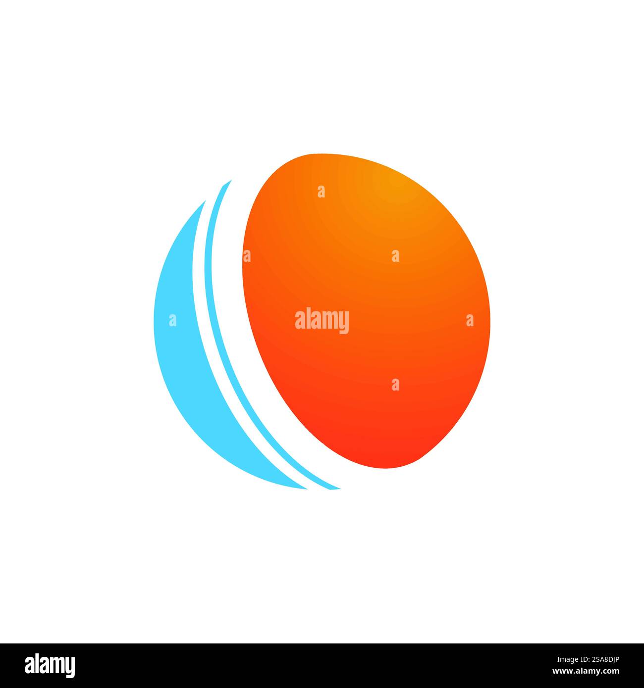 Design von Symbol-Elementen für die Vektorvorlage des Kreislogos Stock Vektor