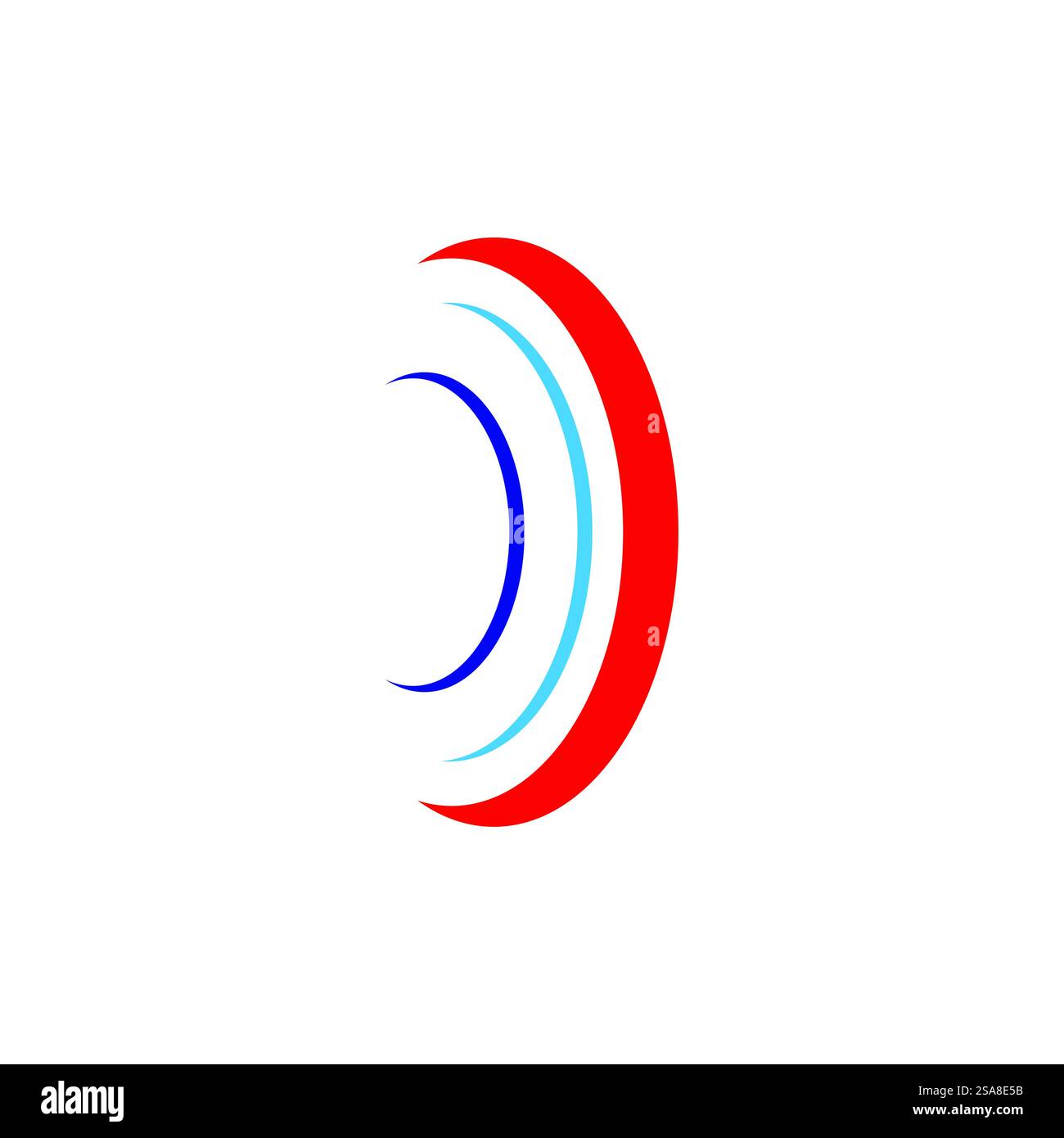 Design von Symbol-Elementen für die Vektorvorlage des Kreislogos Stock Vektor