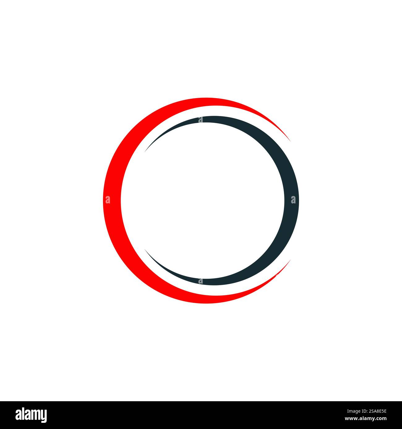 Design von Symbol-Elementen für die Vektorvorlage des Kreislogos Stock Vektor