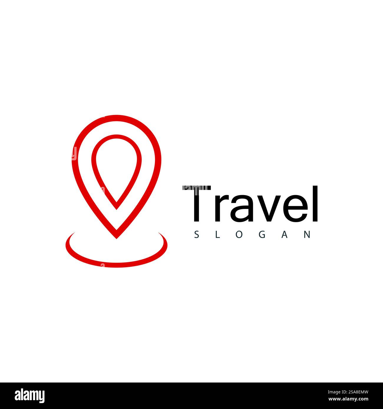 Standort punkt Logo vector Template Stock Vektor