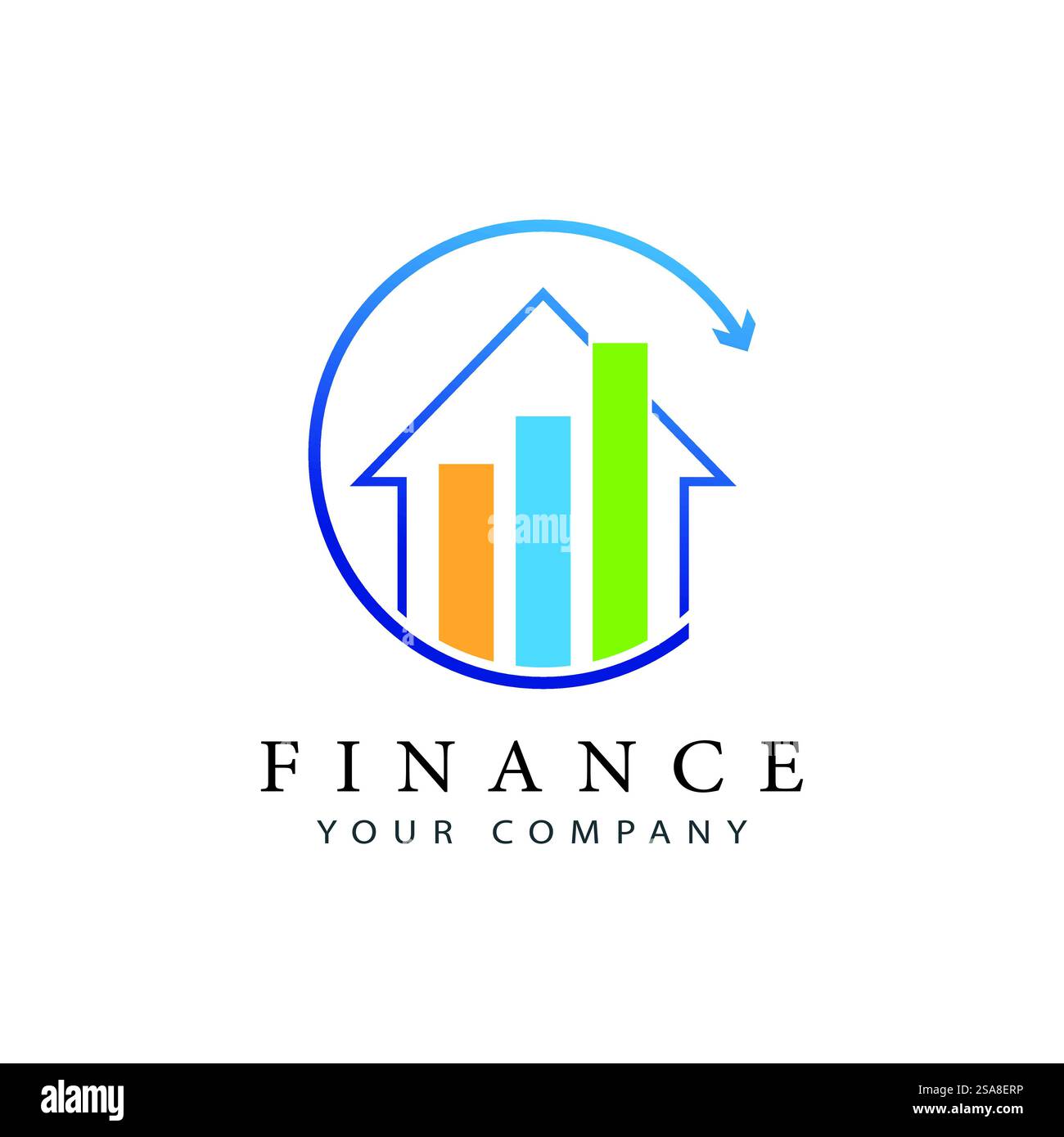 Wirtschaft Finanzen Logo Vorlage vektor Icon Design Stock Vektor