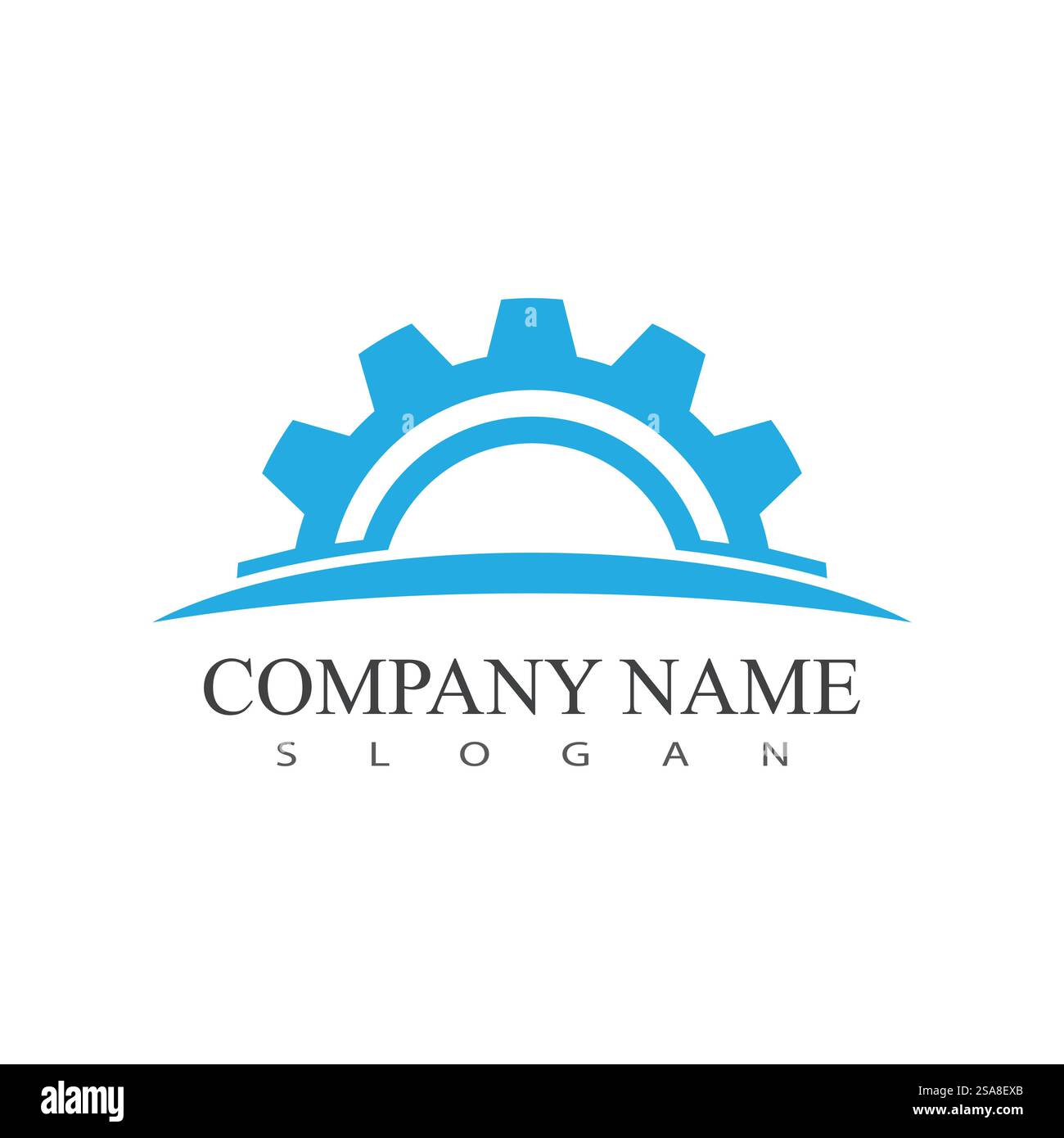 Gear Logo Vektorvorlage Symbol Design Stock Vektor