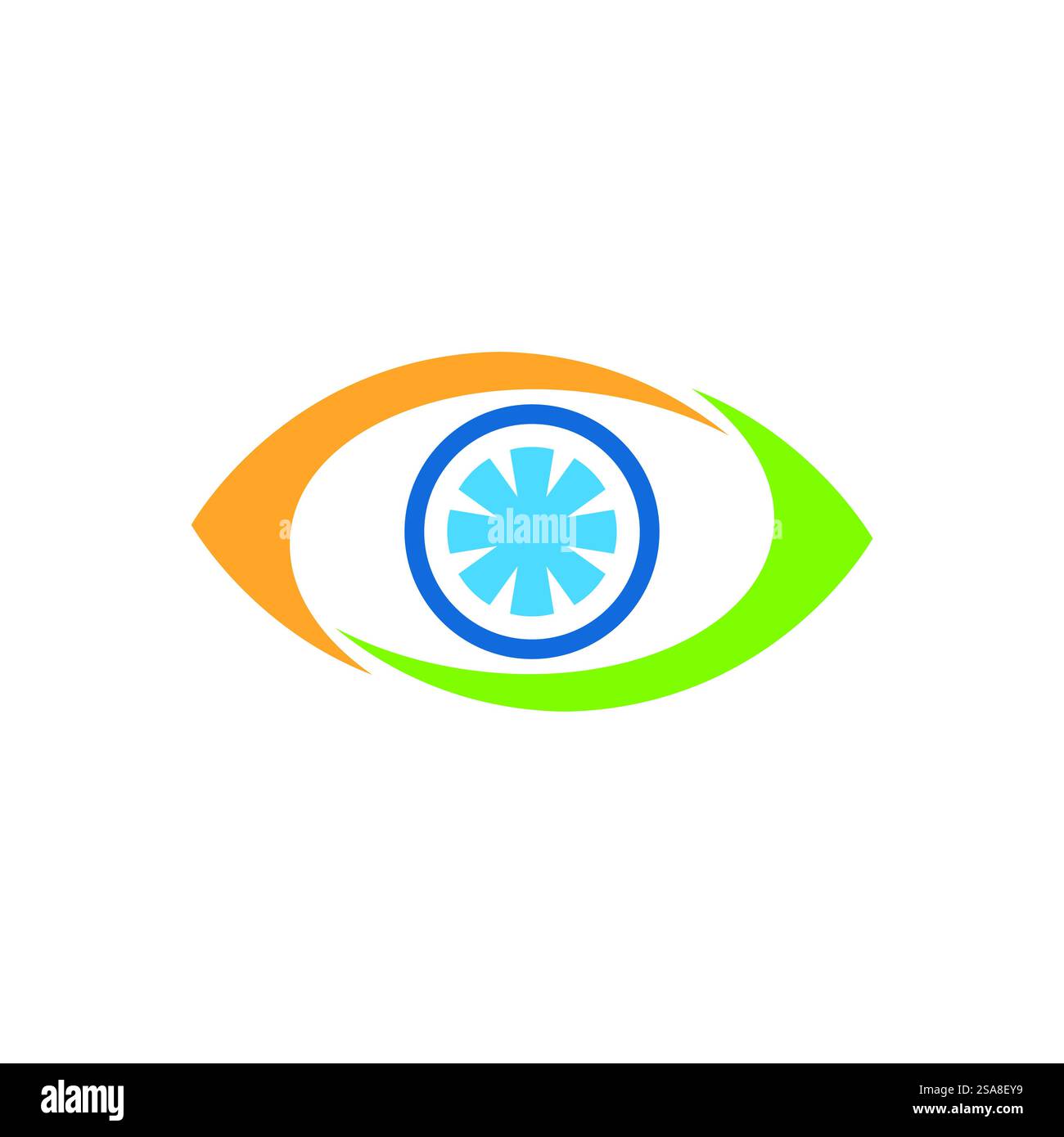 Branding Identität Corporate Eye Care Vektor-Logo-design Stock Vektor