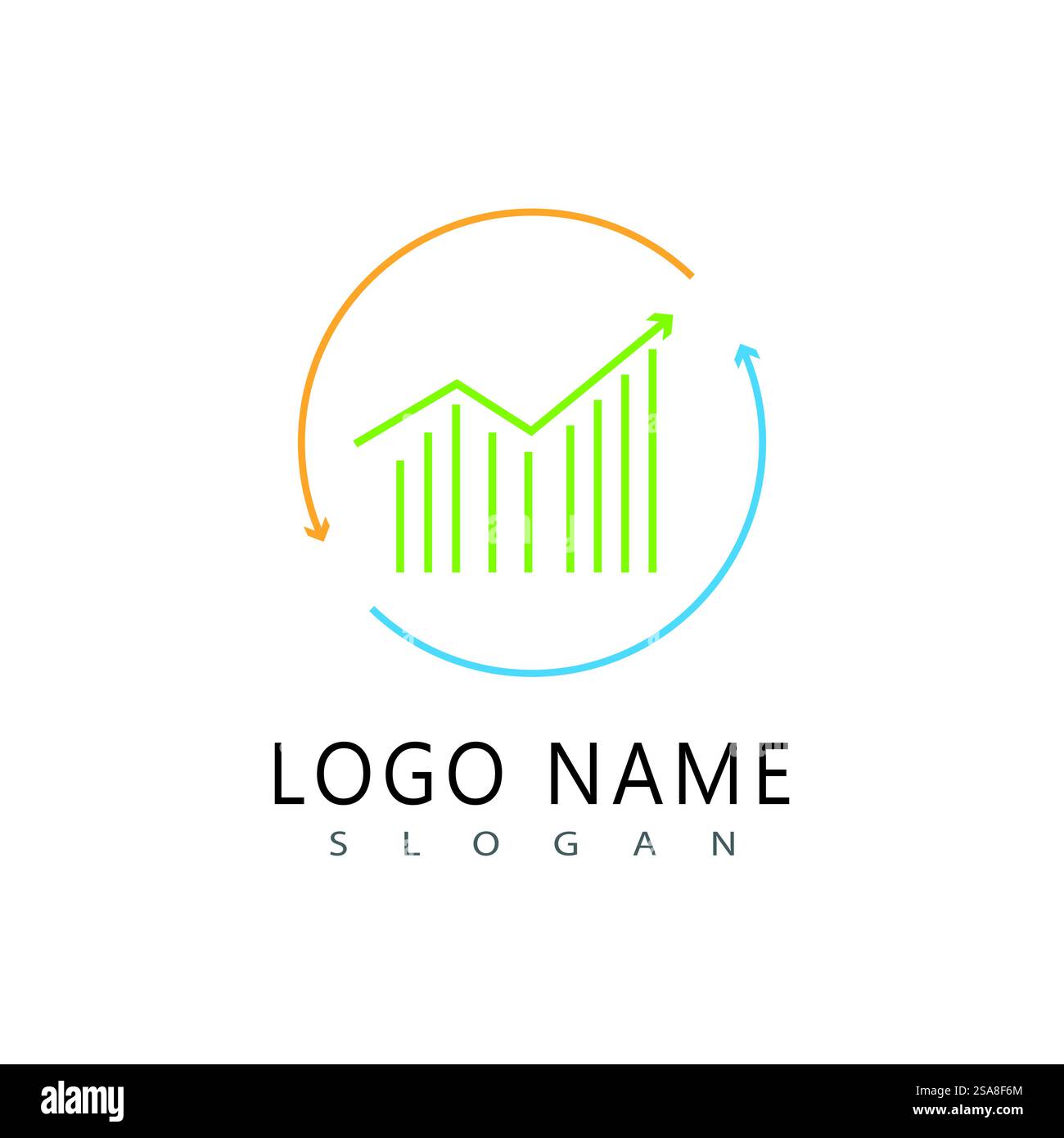 Wirtschaft Finanzen Logo Vorlage vektor Icon Design Stock Vektor