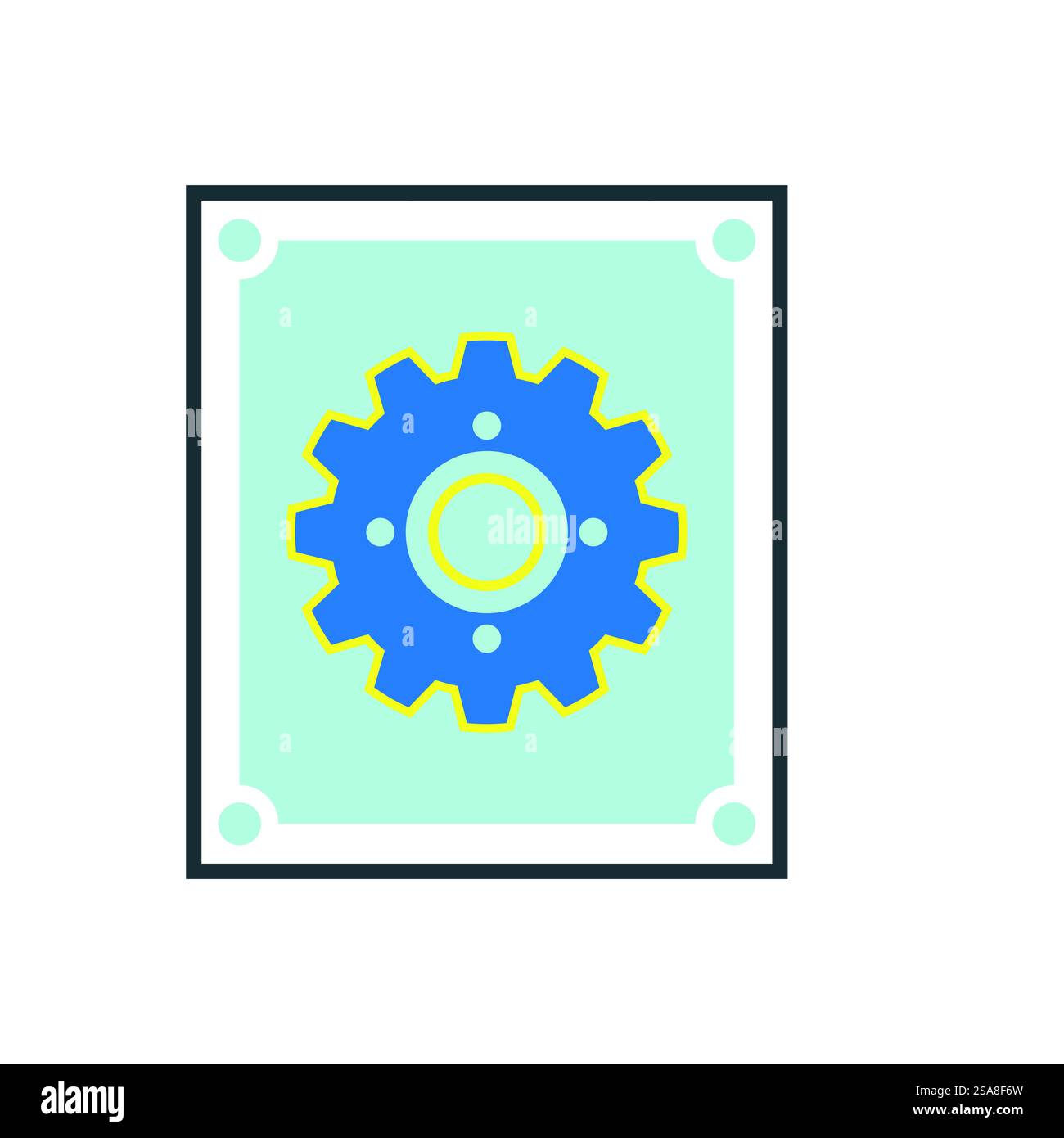 Gear Logo Vektorvorlage Symbol Design Stock Vektor