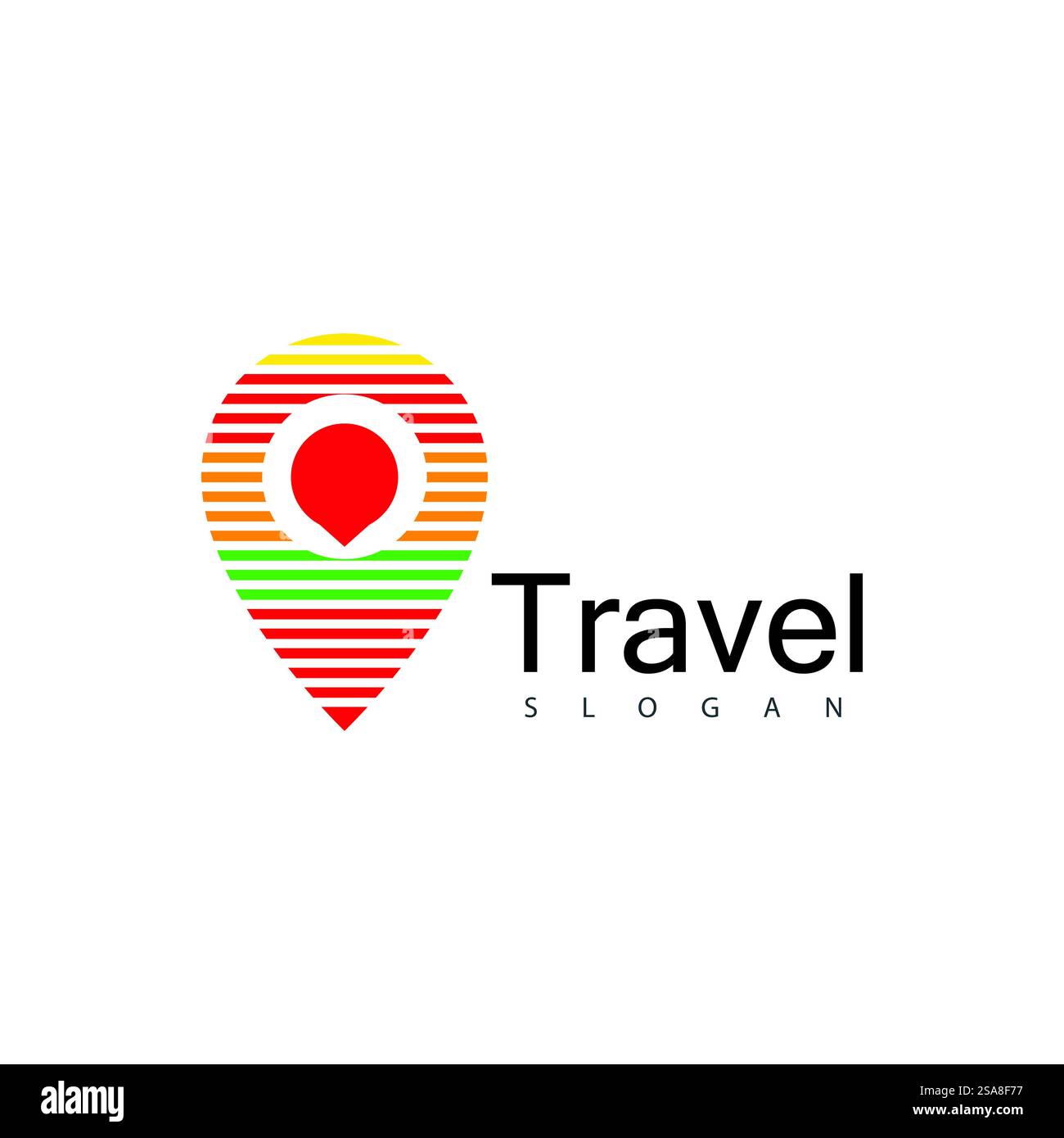 Standort punkt Logo vector Template Stock Vektor