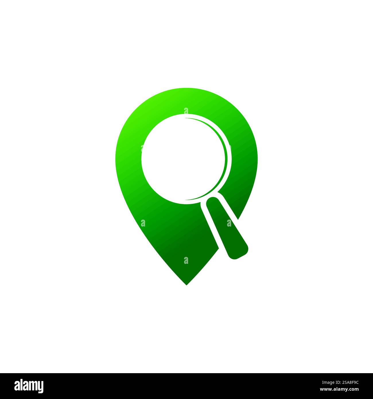 Standort punkt Logo vector Template Stock Vektor