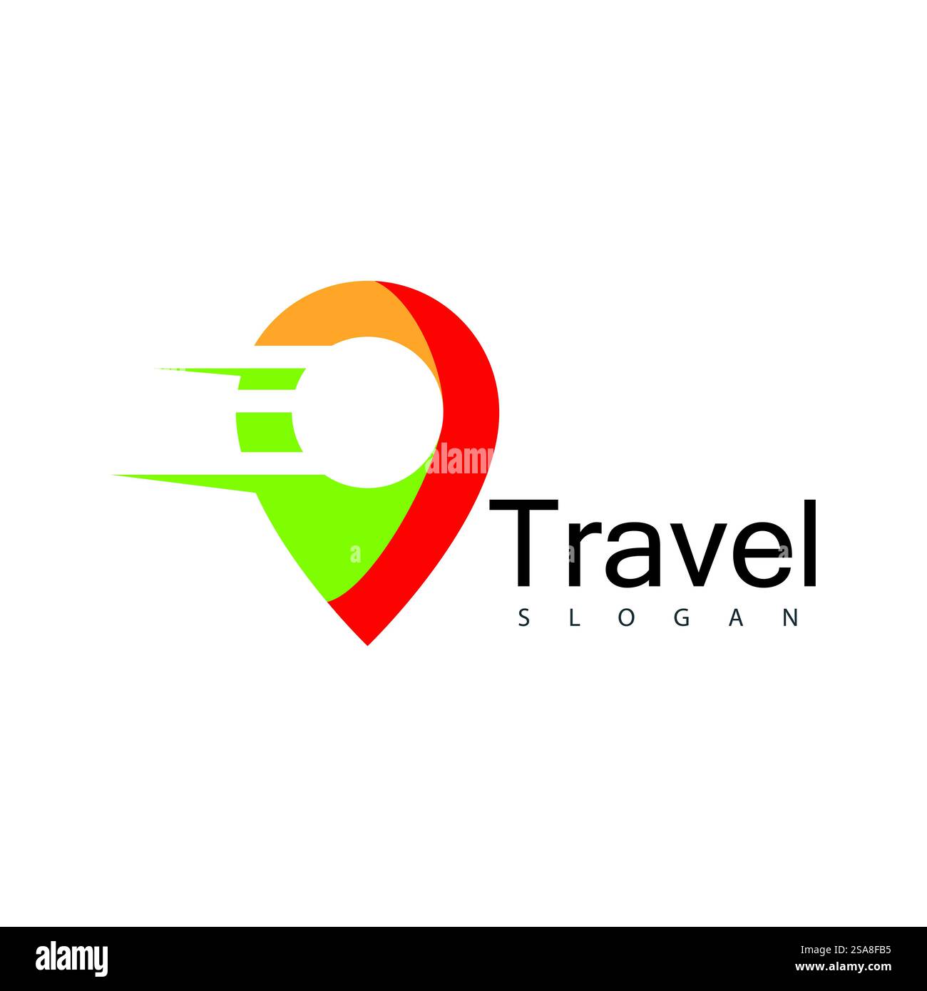 Standort punkt Logo vector Template Stock Vektor