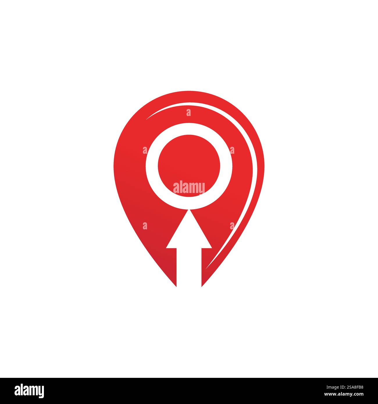 Standort punkt Logo vector Template Stock Vektor