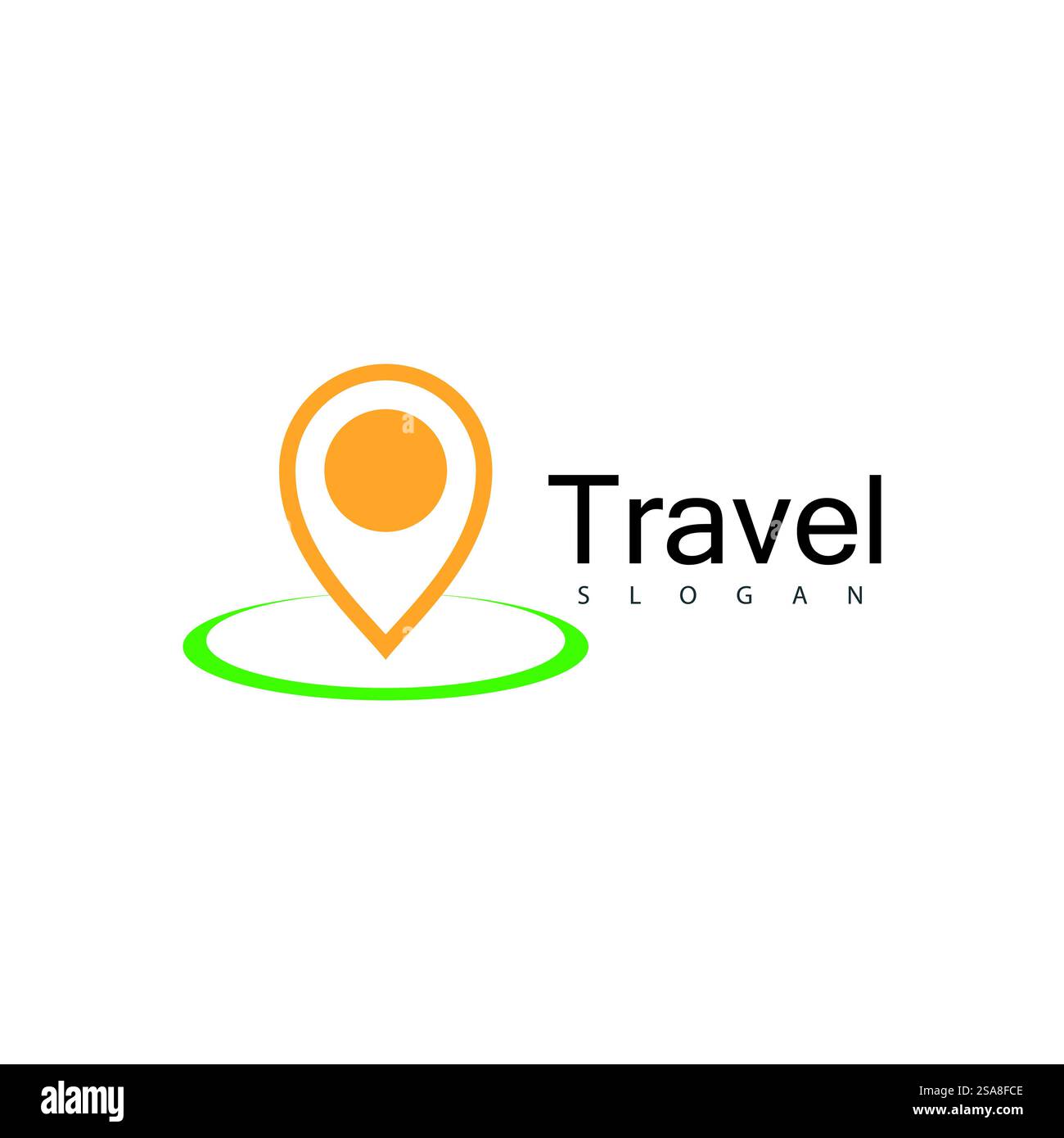 Standort punkt Logo vector Template Stock Vektor