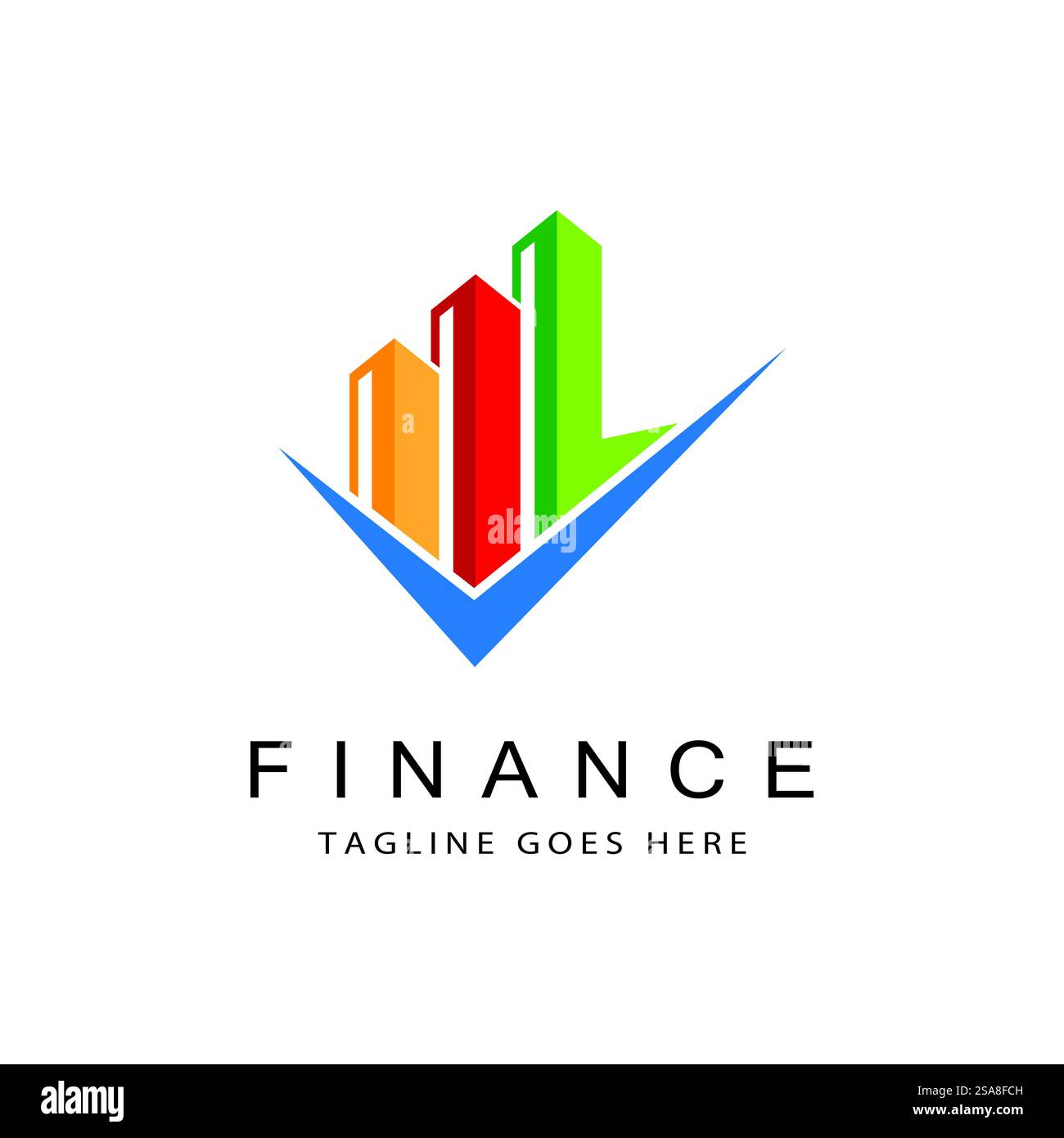 Wirtschaft Finanzen Logo Vorlage vektor Icon Design Stock Vektor