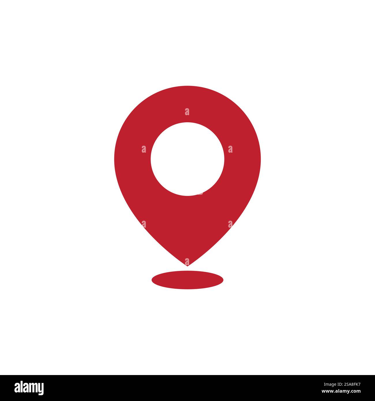 Standort punkt Logo vector Template Stock Vektor