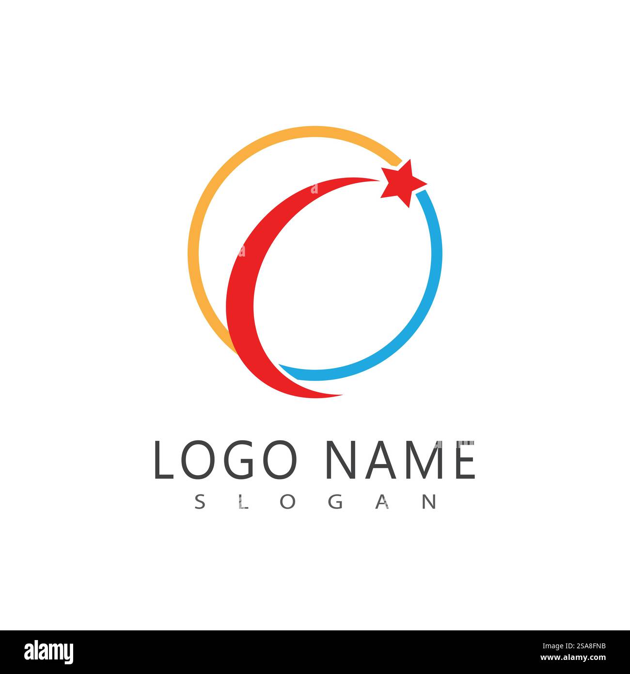 Sternenlogo Illustration Vektor-Design Stock Vektor