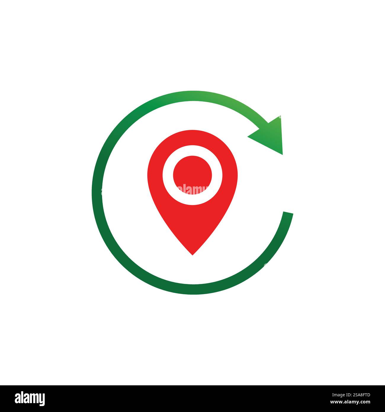 Standort punkt Logo vector Template Stock Vektor