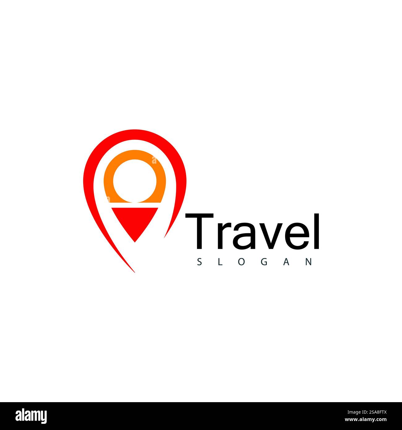 Standort punkt Logo vector Template Stock Vektor