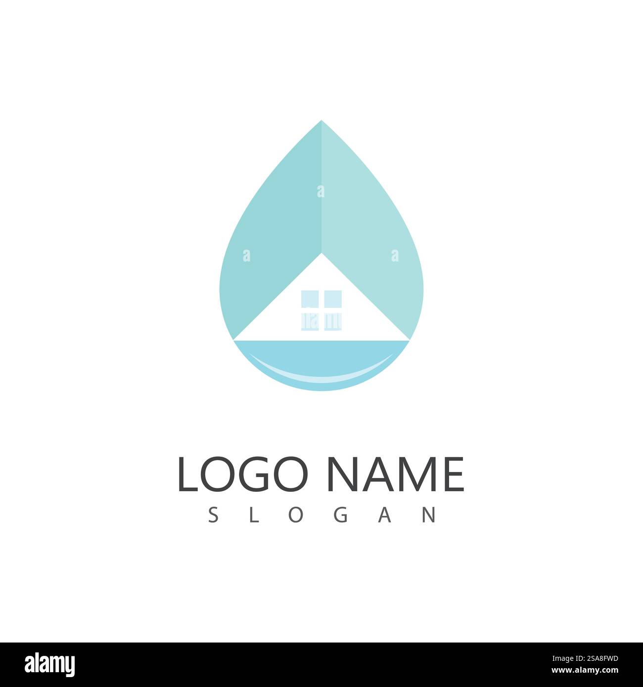 Immobilien, Immobilien und Bau Logo Design Stock Vektor