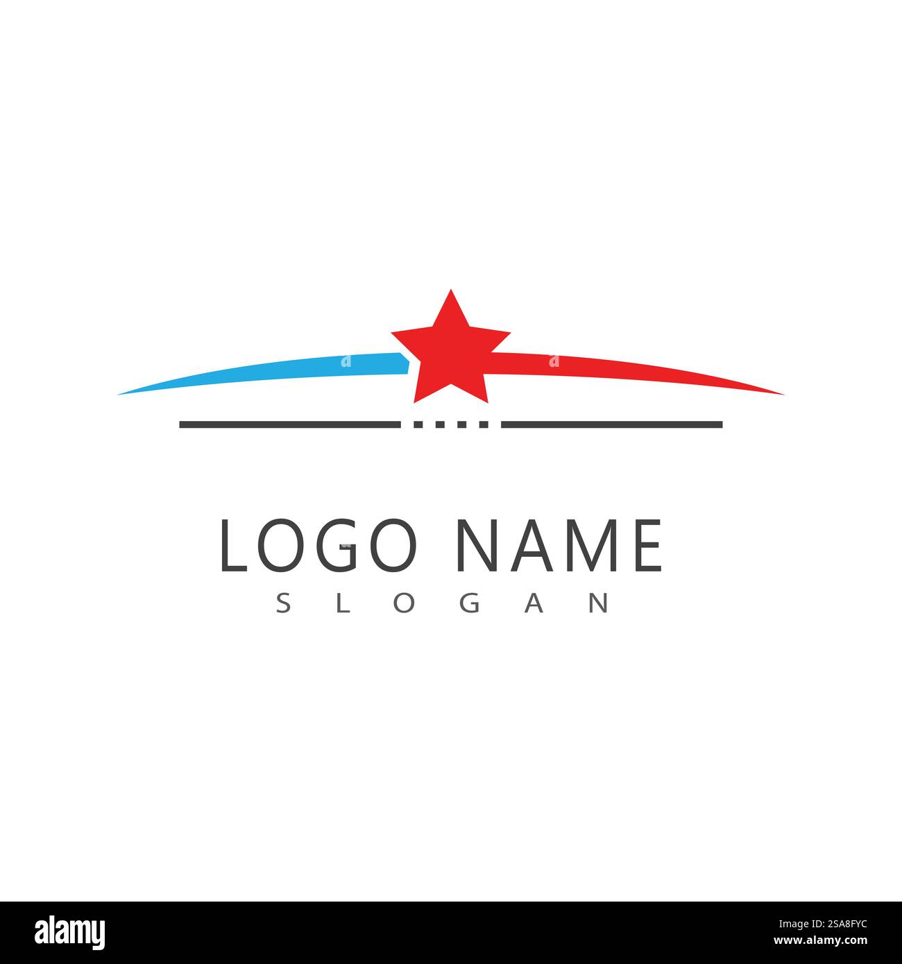 Sternenlogo Illustration Vektor-Design Stock Vektor