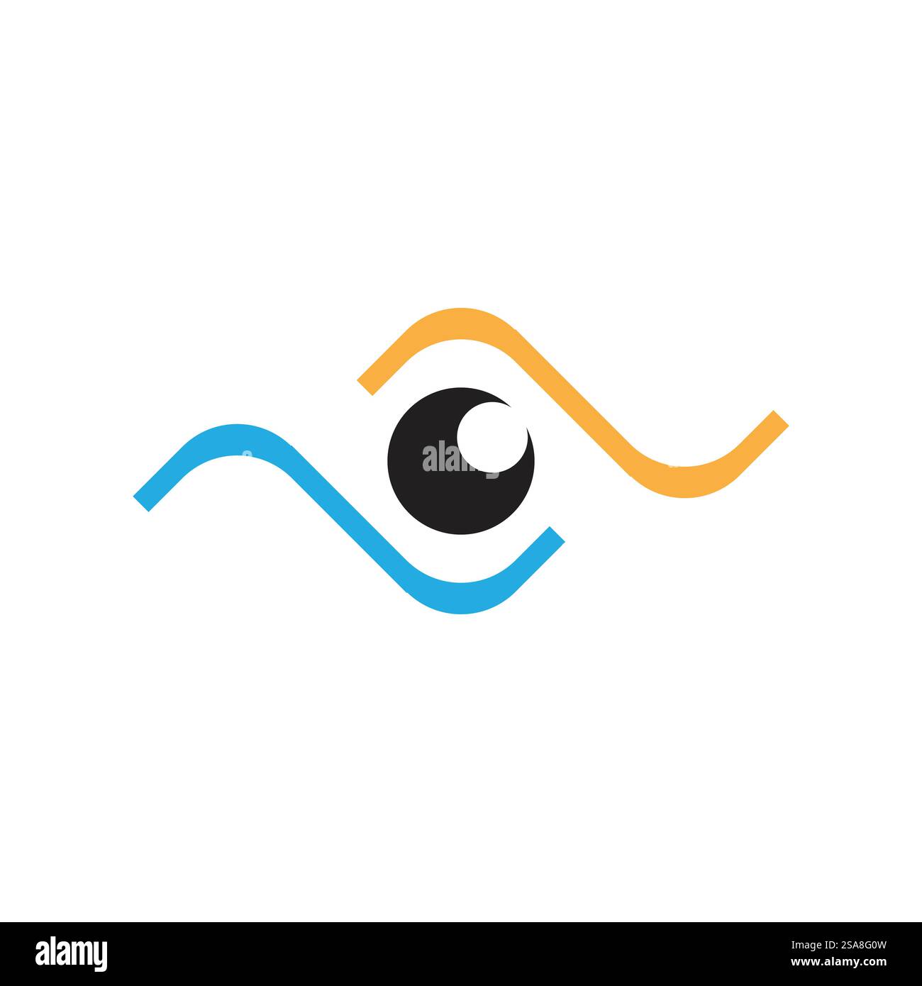 Branding Identität Corporate Eye Care Vektor-Logo-design Stock Vektor