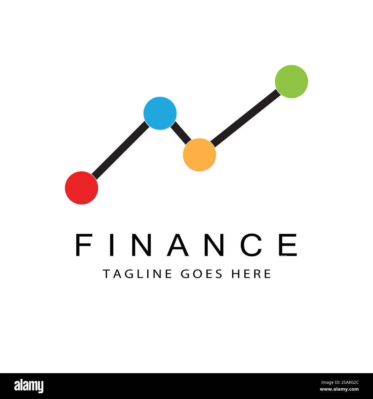 Wirtschaft Finanzen Logo Vorlage vektor Icon Design Stock Vektor