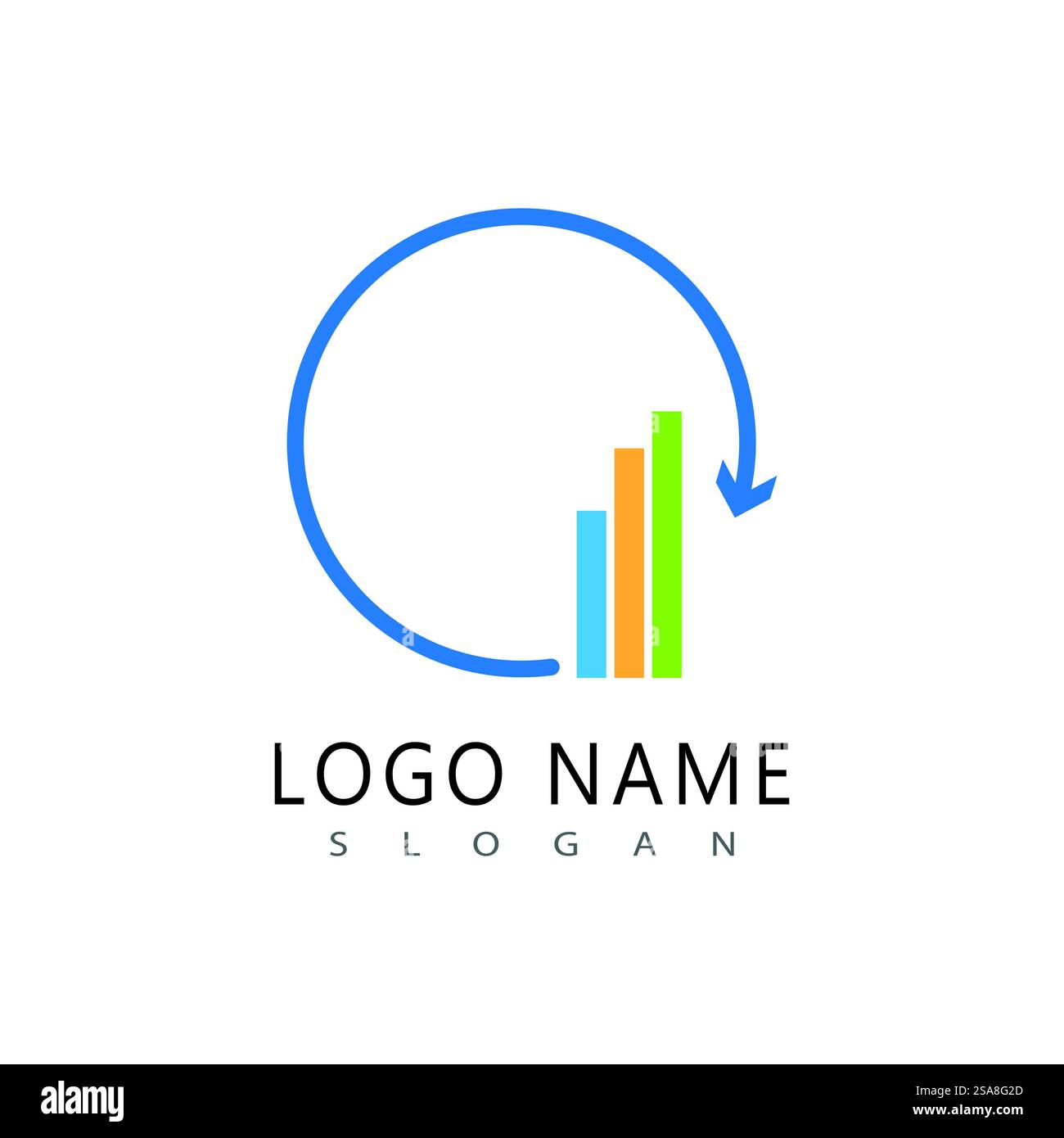 Wirtschaft Finanzen Logo Vorlage vektor Icon Design Stock Vektor