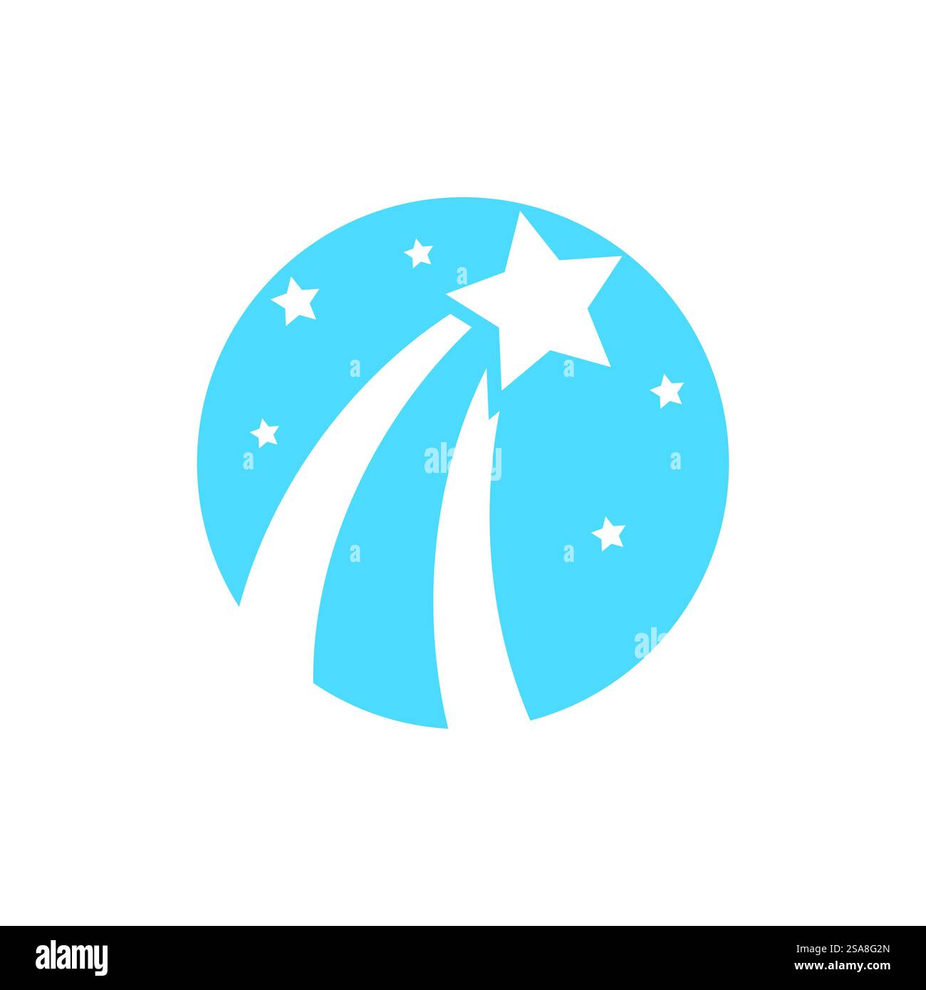 Sternenlogo Illustration Vektor-Design Stock Vektor