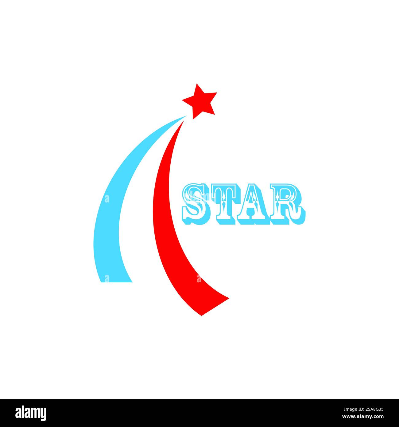 Sternenlogo Illustration Vektor-Design Stock Vektor