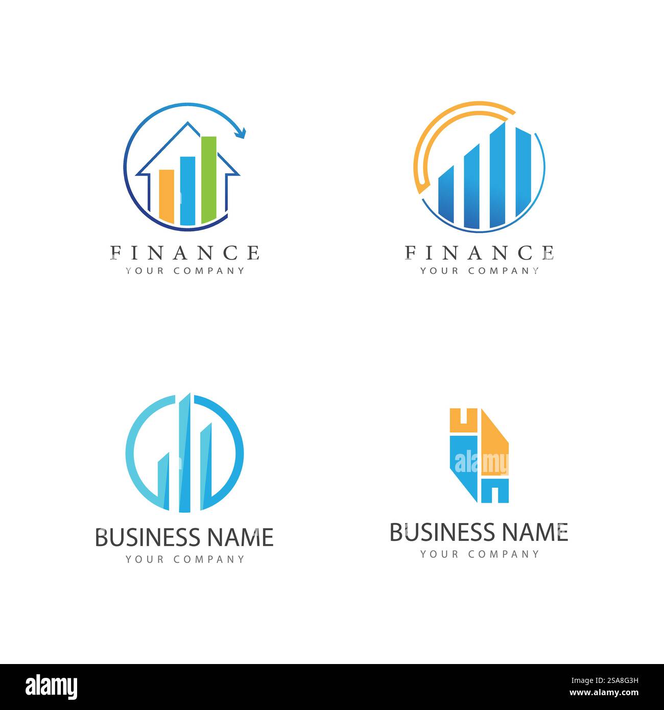 Wirtschaft Finanzen Logo Vorlage vektor Icon Design Stock Vektor