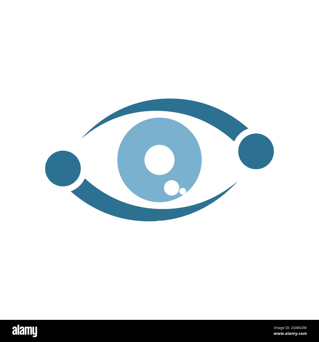 Branding Identität Corporate Eye Care Vektor-Logo-design Stock Vektor