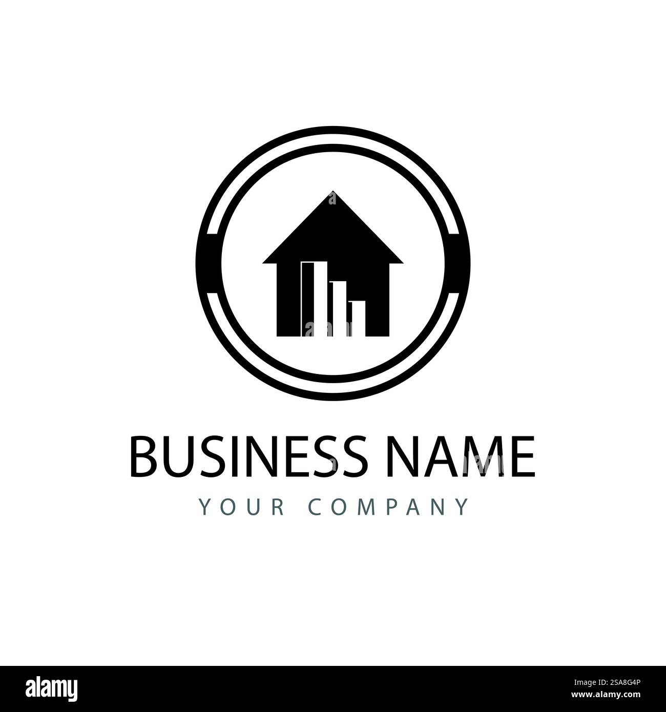 Wirtschaft Finanzen Logo Vorlage vektor Icon Design Stock Vektor