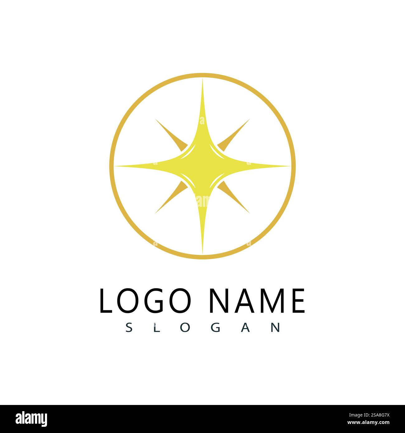 Sternenlogo Illustration Vektor-Design Stock Vektor