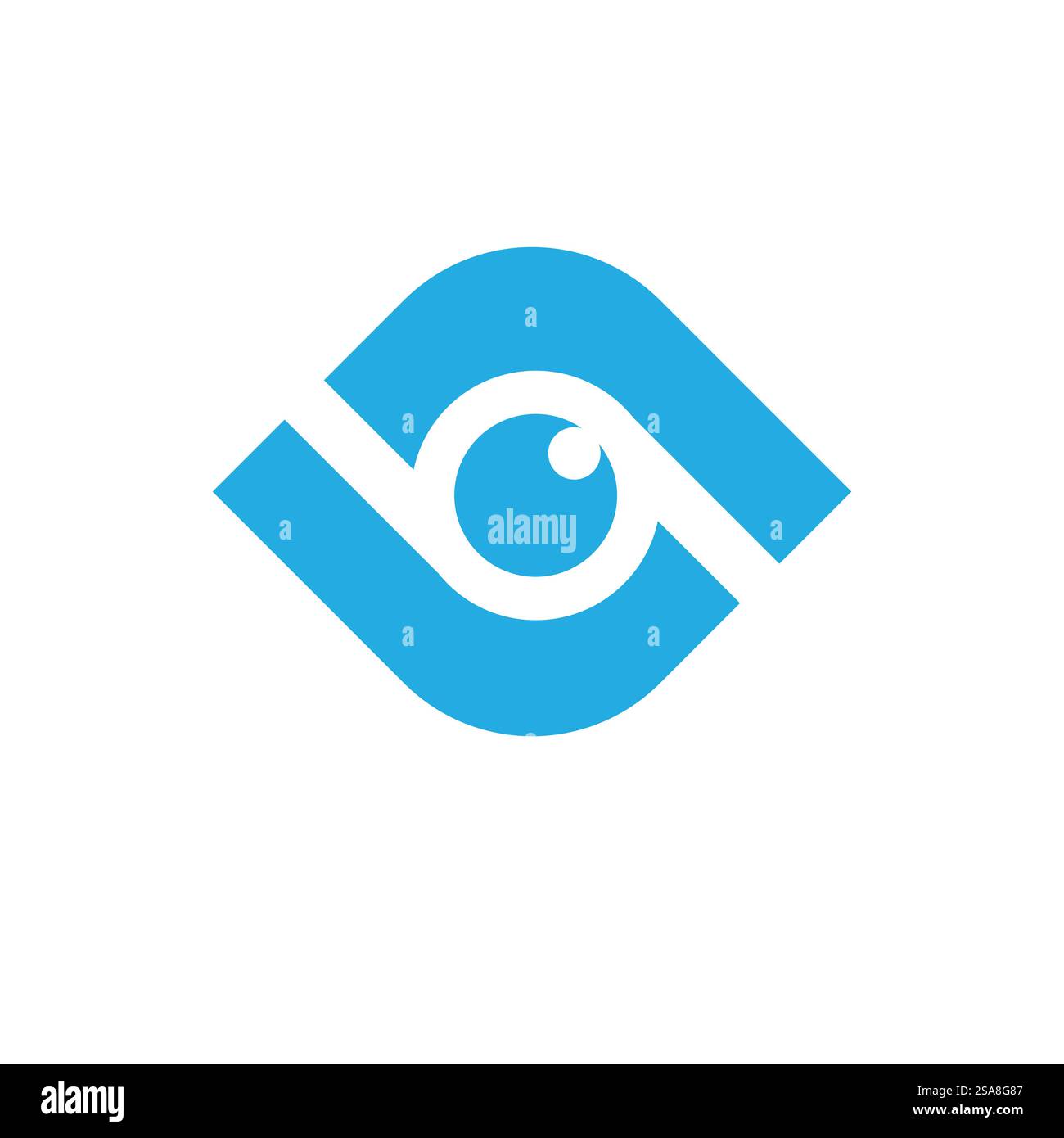 Branding Identität Corporate Eye Care Vektor-Logo-design Stock Vektor