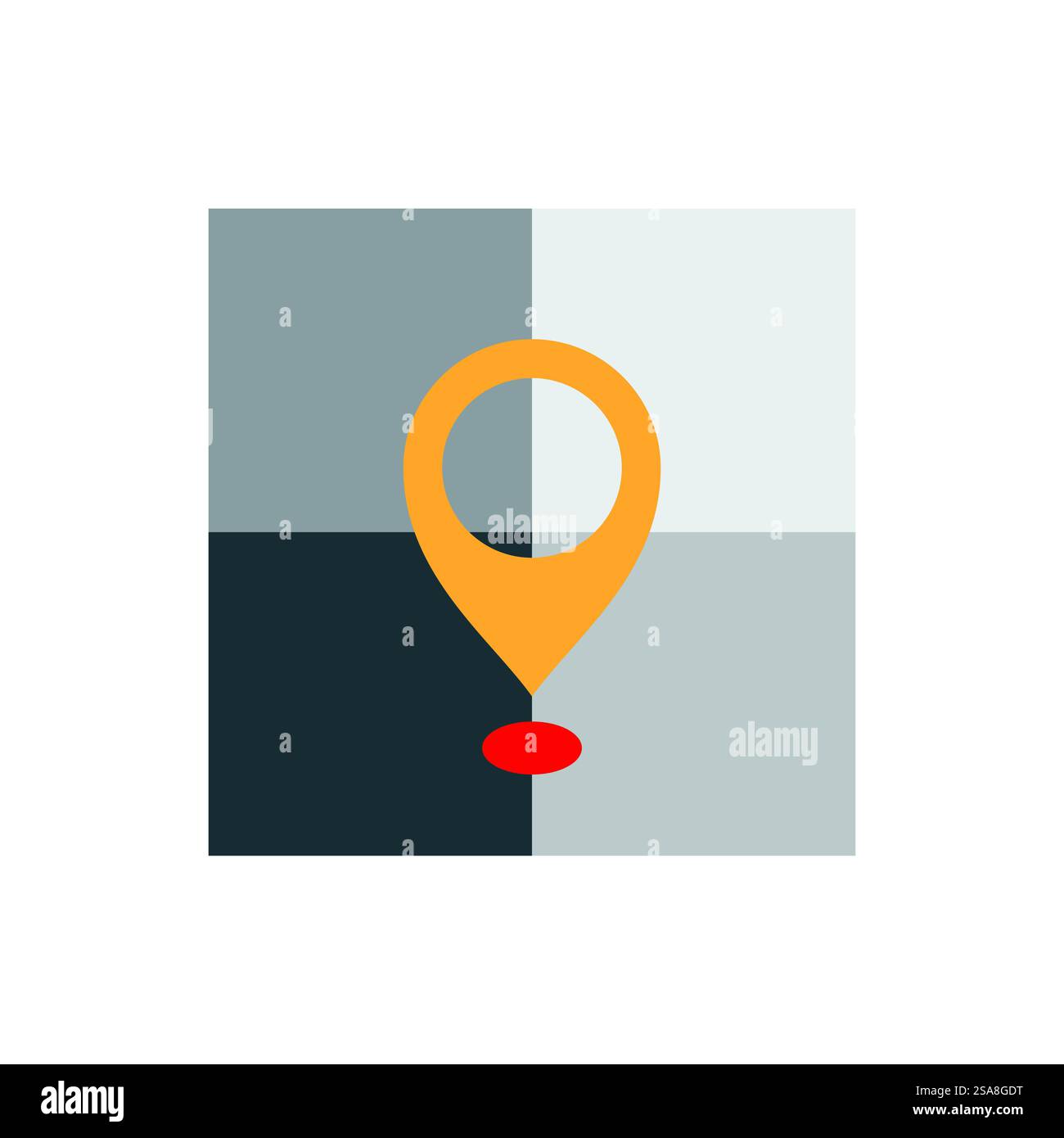 Standort punkt Logo vector Template Stock Vektor