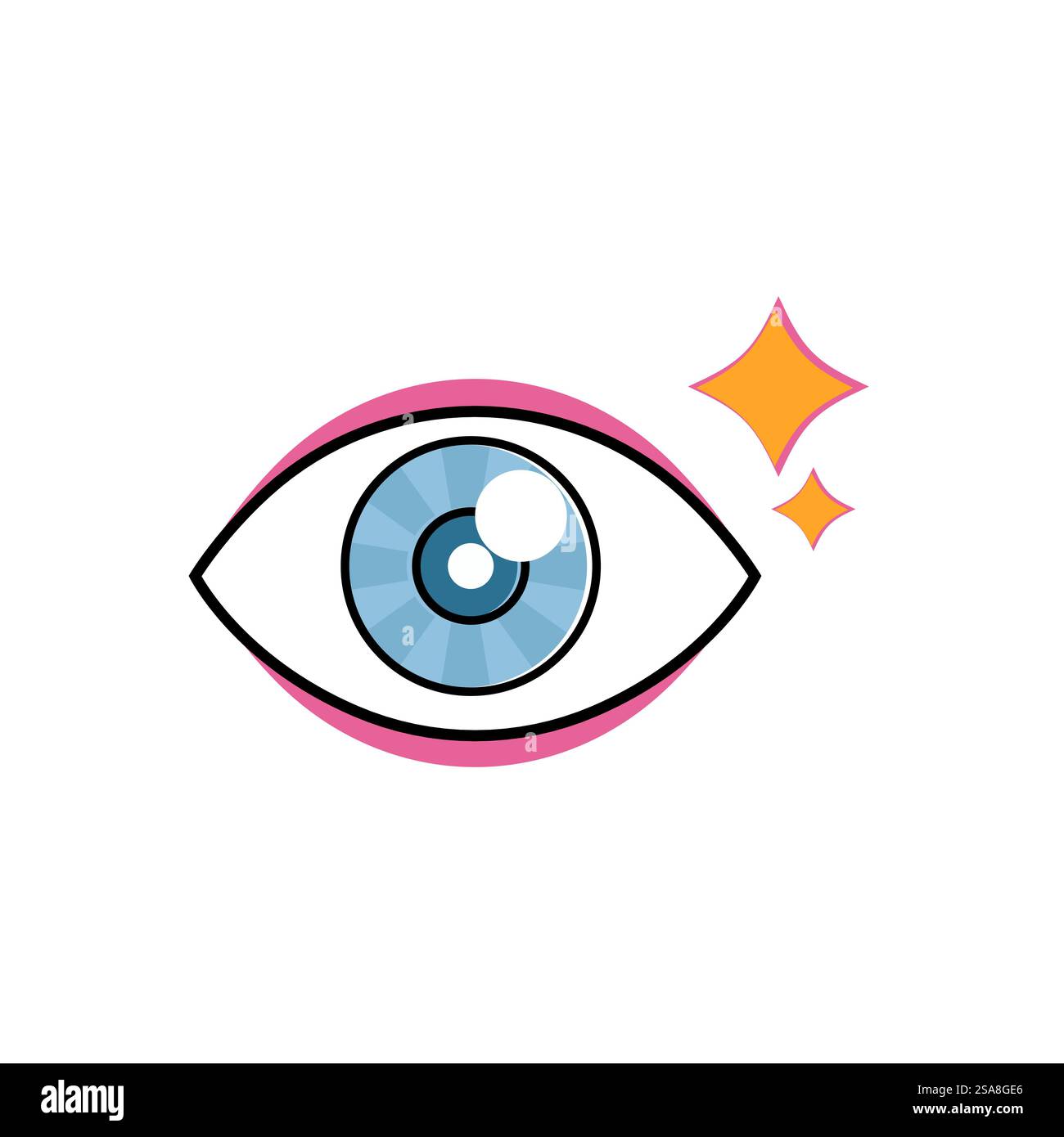 Branding Identität Corporate Eye Care Vektor-Logo-design Stock Vektor