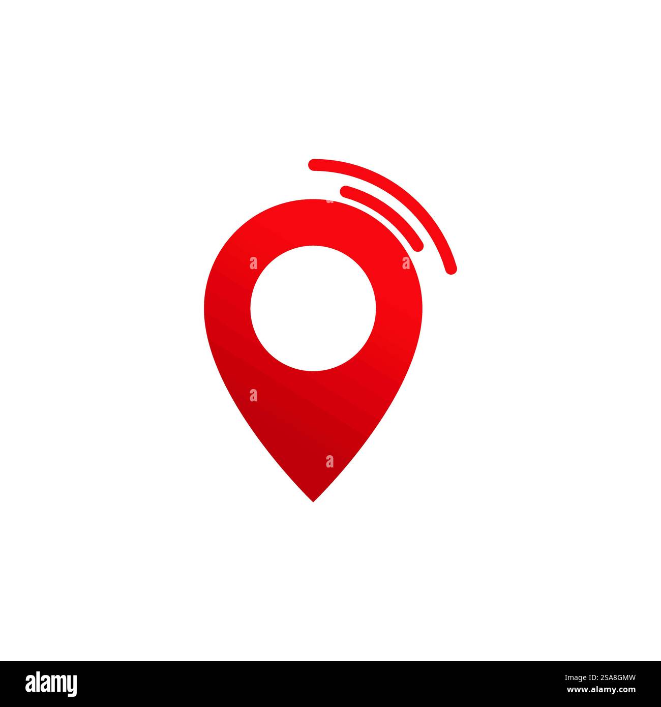 Standort punkt Logo vector Template Stock Vektor