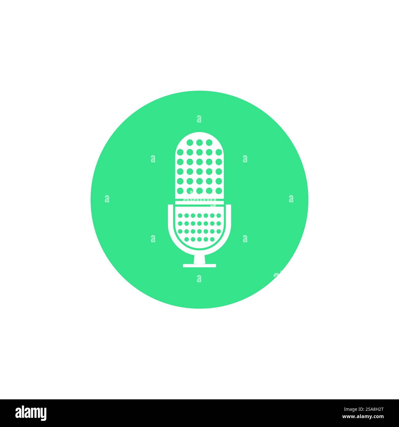 Podcast-Logo-Vektorsymbol Stock Vektor
