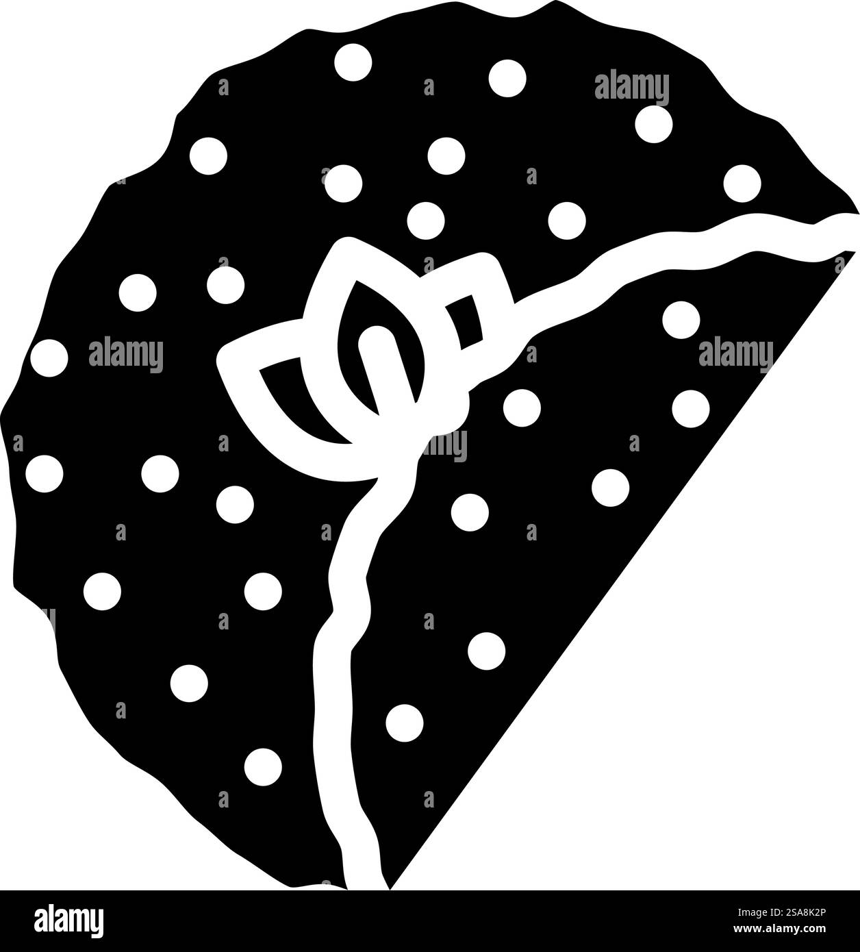 lahmacun tur türkische Küche Glyphe Icon Vektor. lahmacun tur türkische Küche Schild. Isolierte Symboldarstellung. lahmacun tur türkische Küche Glyphe Icon Vektor Illustration Stock Vektor