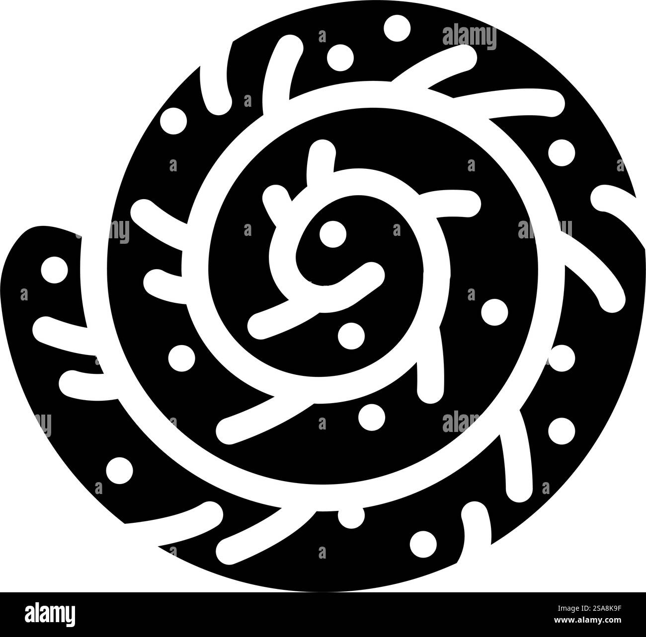 borek Gebäck türkische Küche Glyphe Icon Vektor. borek Gebäck türkische Küche Schild. Isolierte Symboldarstellung. borek Gebäck türkische Küche Glyphe Icon Vektor Illustration Stock Vektor