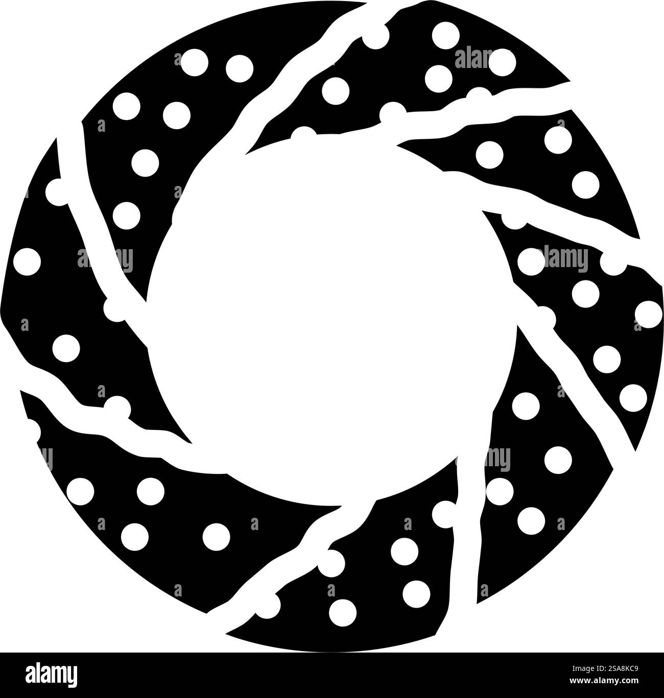 Simit türkische Bagel Küche Glyphe Icon Vektor. Simit türkischer Bagel-Küche Schild. Isolierte Symboldarstellung. Simit türkische Bagel Küche Glyphe Icon Vektor Illustration Stock Vektor