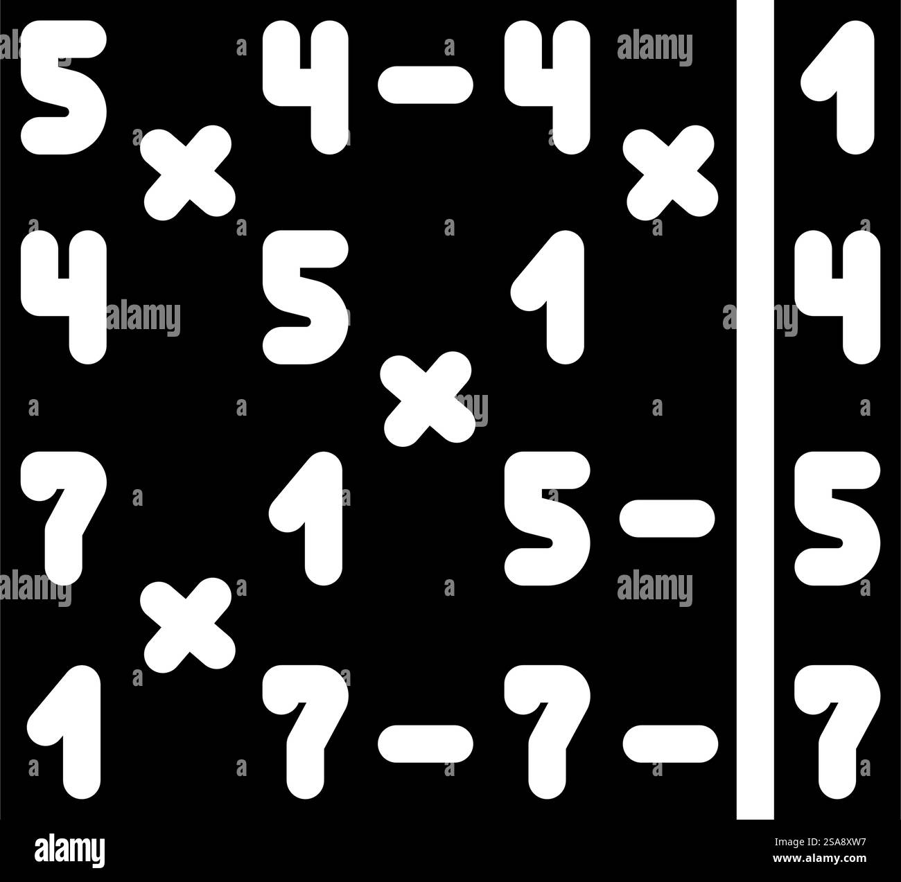 radix-Sortieralgorithmus Glyphen-Symbolvektor. radix-Sortieralgorithmus-Zeichen. Isolierte Symboldarstellung. radix-Sortieralgorithmus Glyphen-Symbol-Vektorillustration Stock Vektor