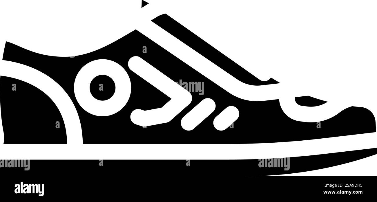 Skate Schuhe Streetwear Stoff Mode Glyphe Icon Vektor. Skateschuhe Streetwear Tuch Mode Schild. Isolierte Symboldarstellung. Skate Schuhe Streetwear Tuch Mode Glyphe Icon Vektor Illustration Stock Vektor